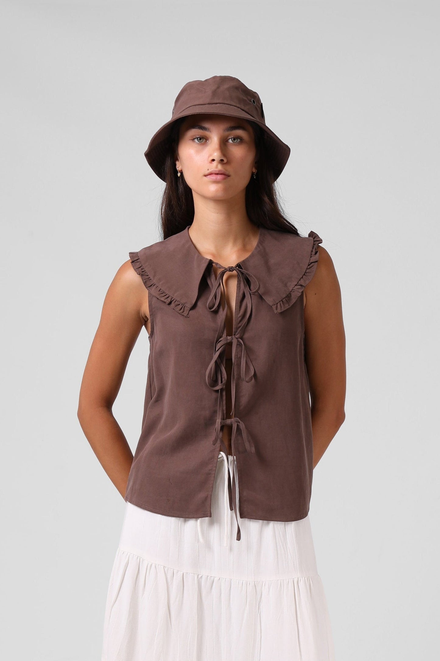 RPM BUCKET HAT - CHOCOLATE - THE VOGUE STORE