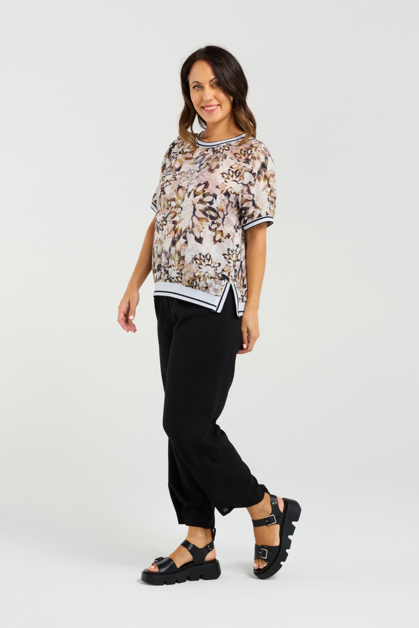SEDUCE ZOE TOP - SAGE MOSAIC - THE VOGUE STORE