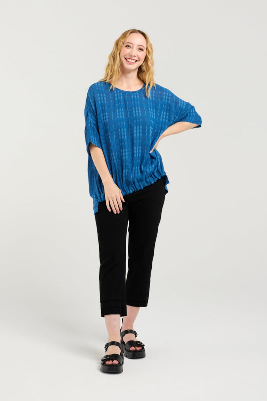 SEDUCE NIKITA TOP - BLUE - THE VOGUE STORE