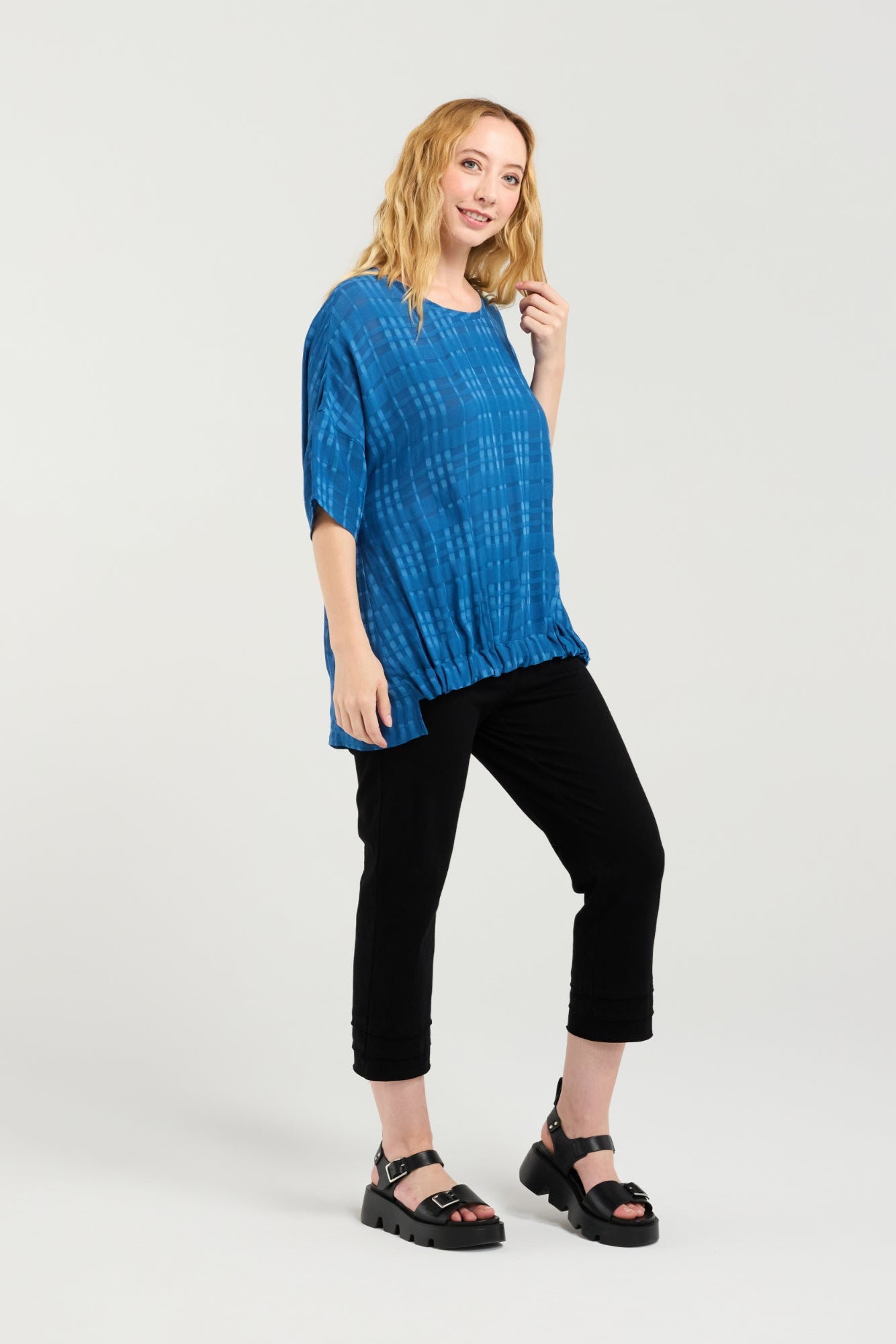 SEDUCE NIKITA TOP - BLUE - THE VOGUE STORE