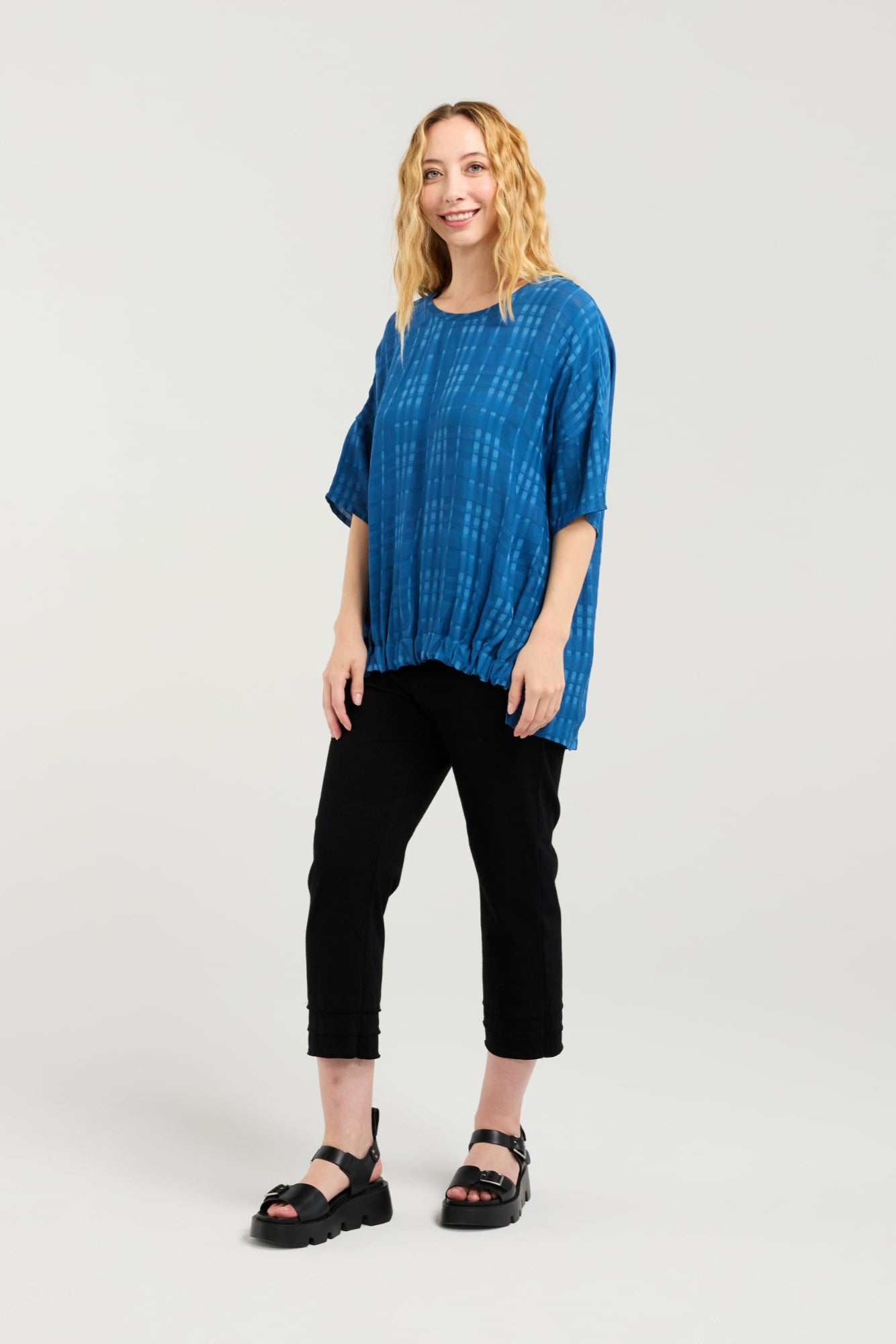 SEDUCE NIKITA TOP - BLUE - THE VOGUE STORE