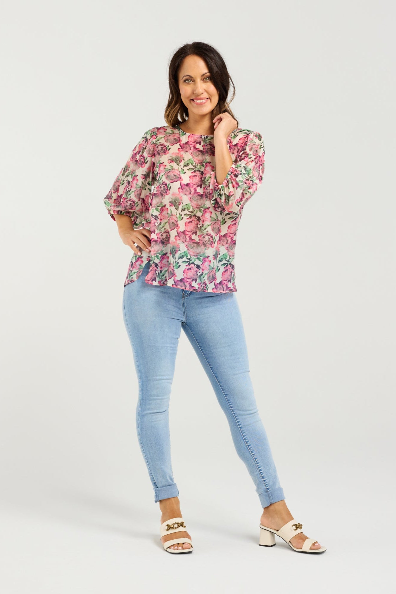 SEDUCE ARIEL TOP - ROSE GARDEN - THE VOGUE STORE