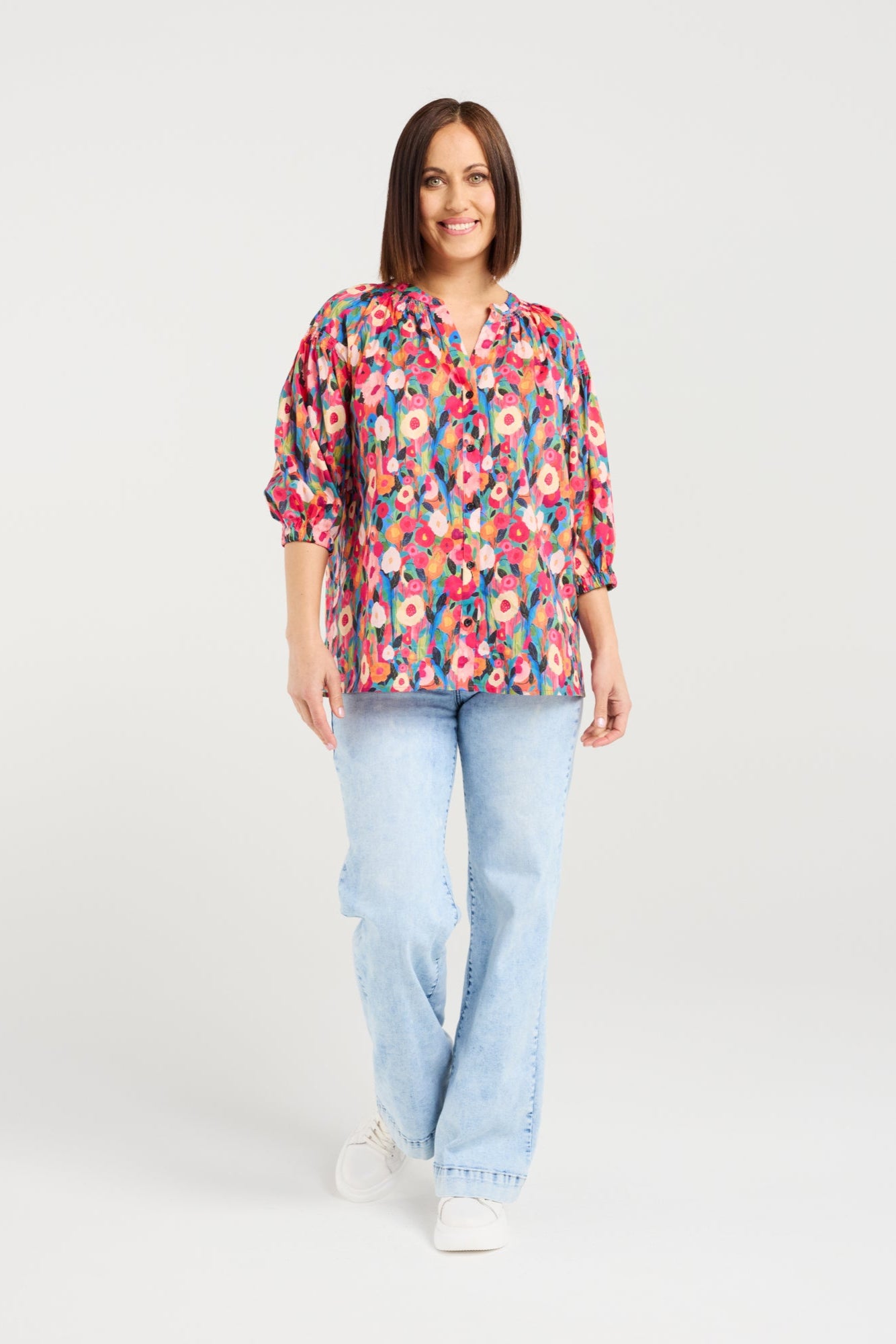 SEDUCE EVIE SHIRT - CANVAS BLOOM - THE VOGUE STORE