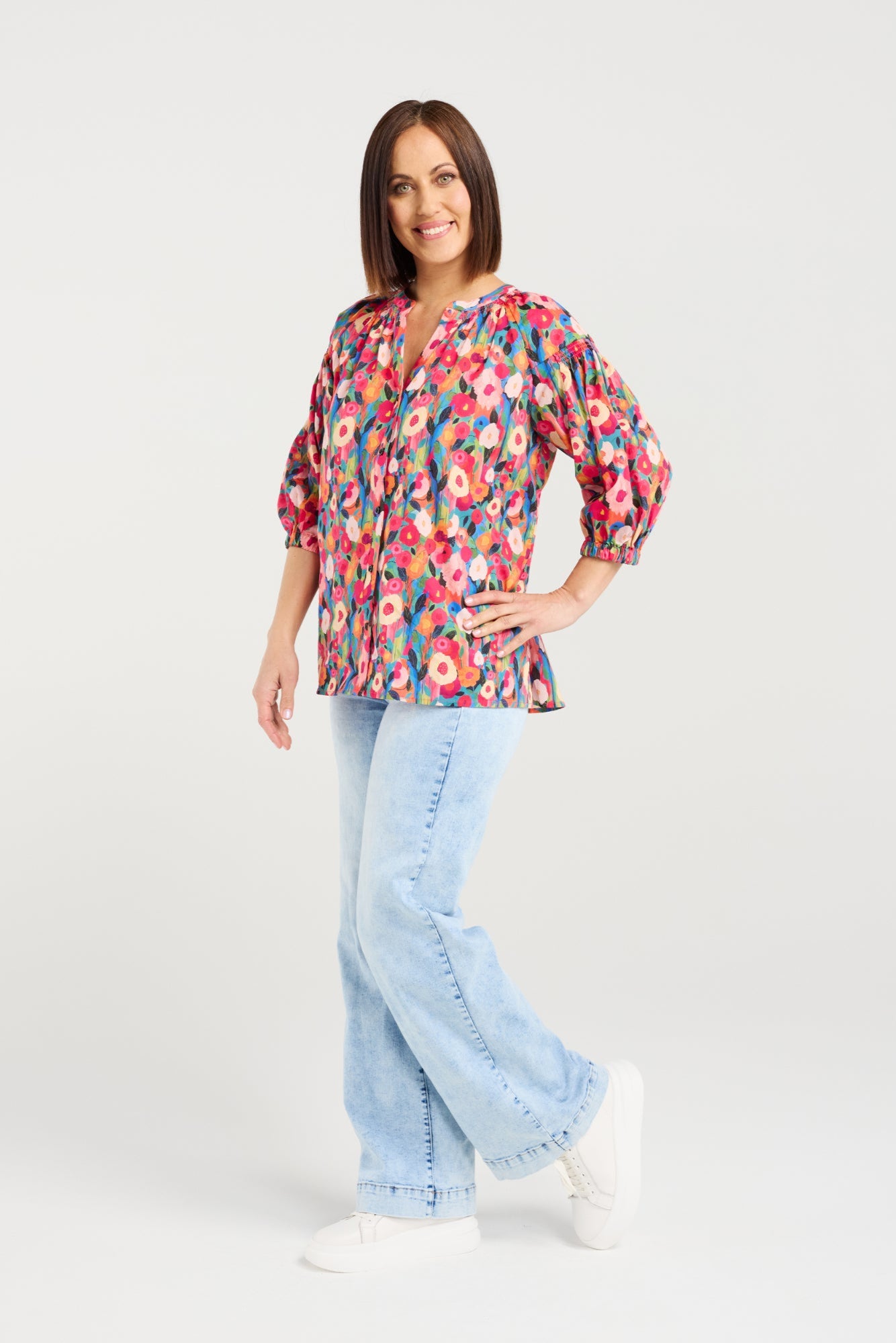 SEDUCE EVIE SHIRT - CANVAS BLOOM - THE VOGUE STORE