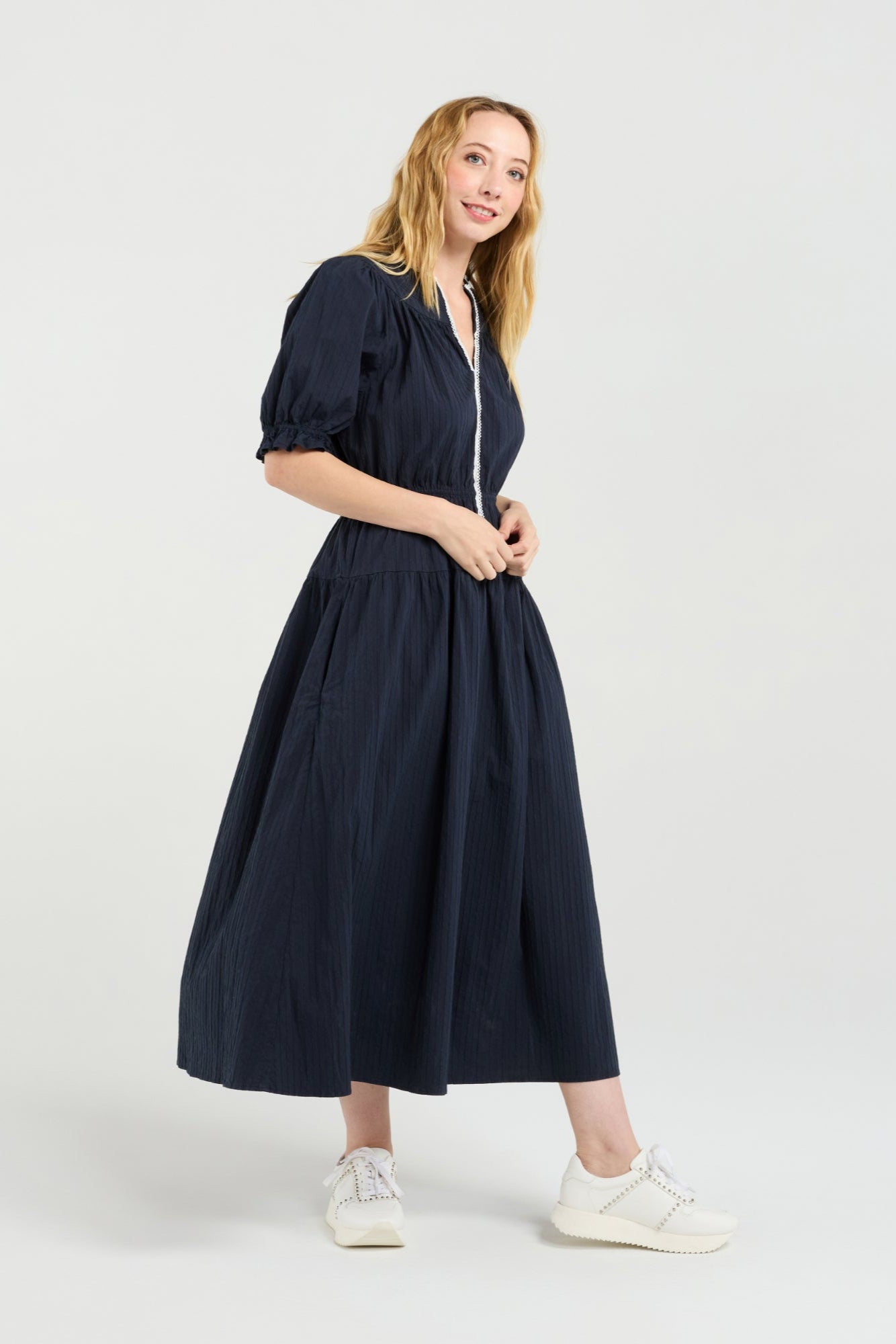 SEDUCE MATILDA DRESS - BLUE - THE VOGUE STORE