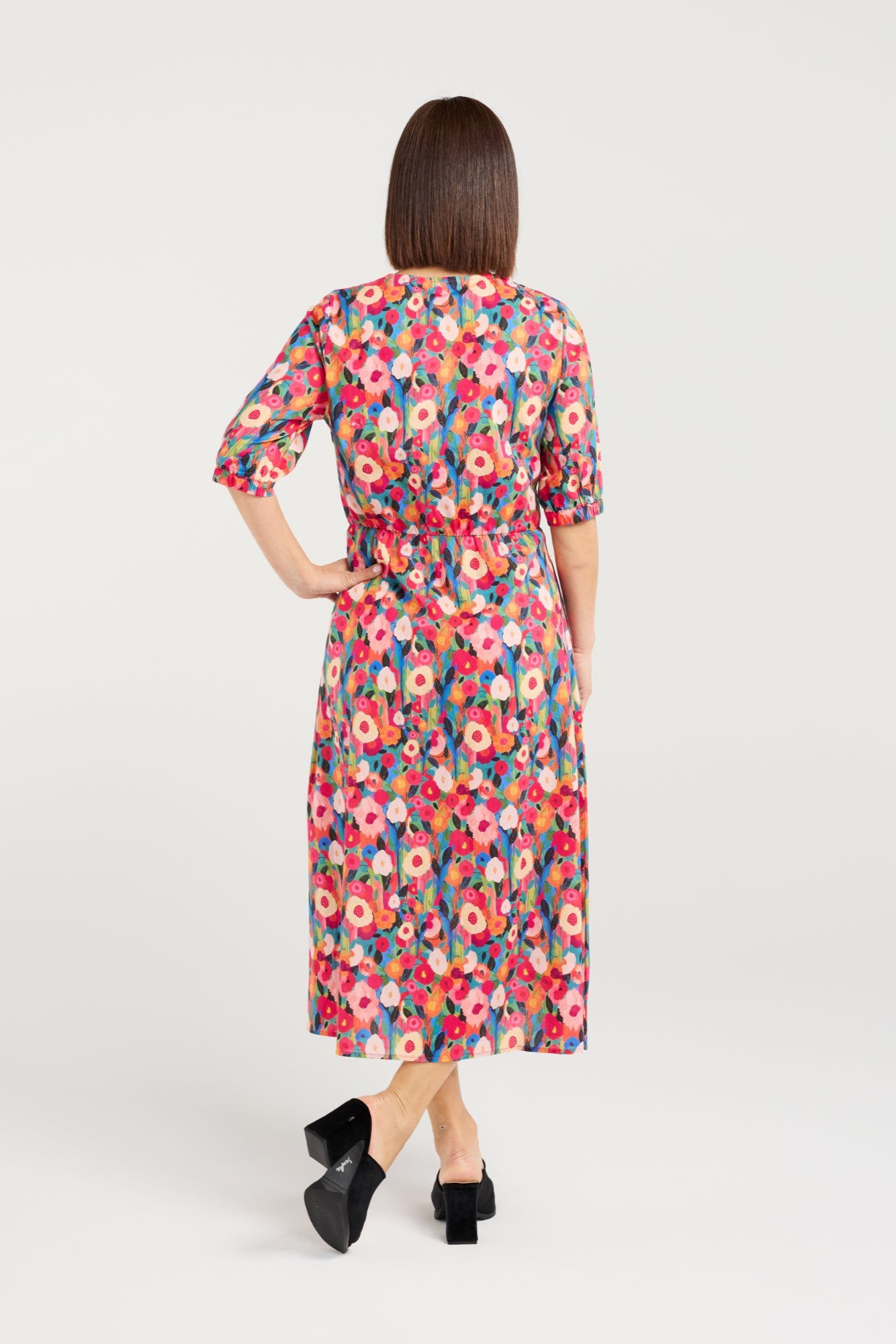 SEDUCE MARGOT DRESS - CANVAS BLOOM - THE VOGUE STORE