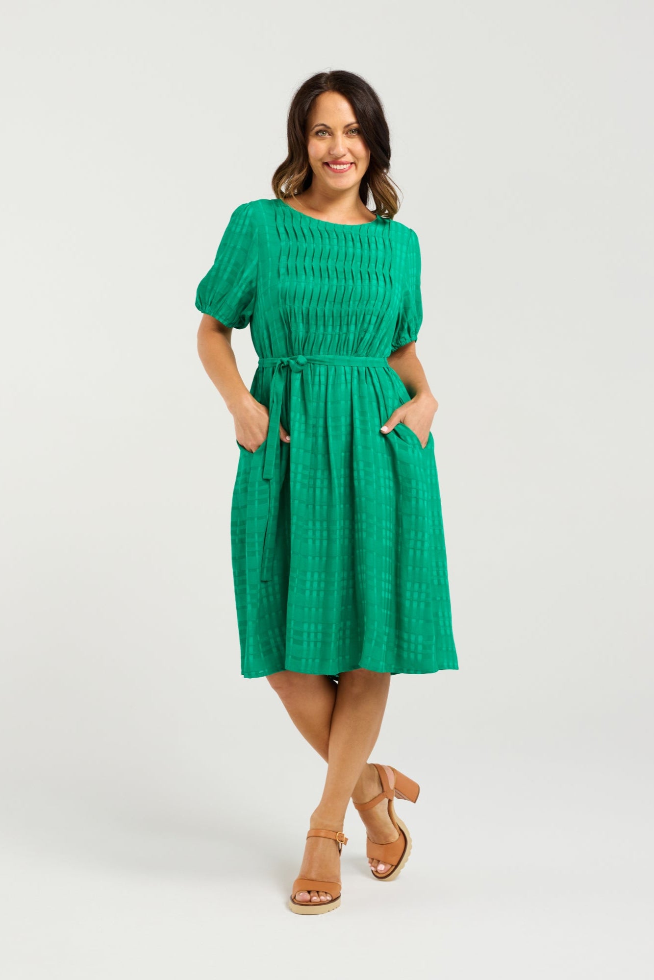 SEDUCE JOANA DRESS - GREEN - THE VOGUE STORE