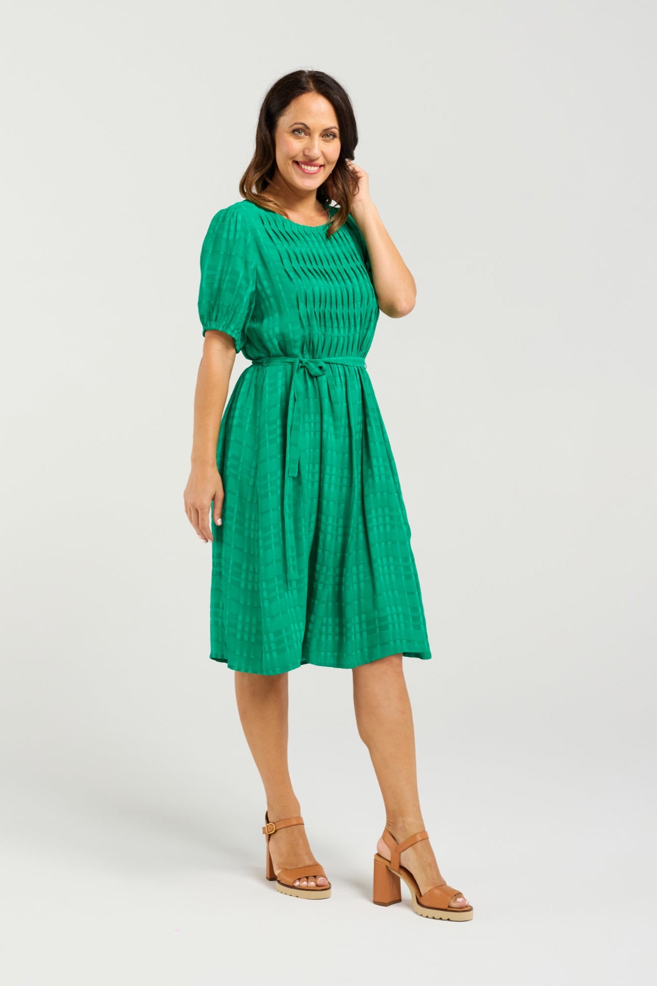 SEDUCE JOANA DRESS - GREEN - THE VOGUE STORE