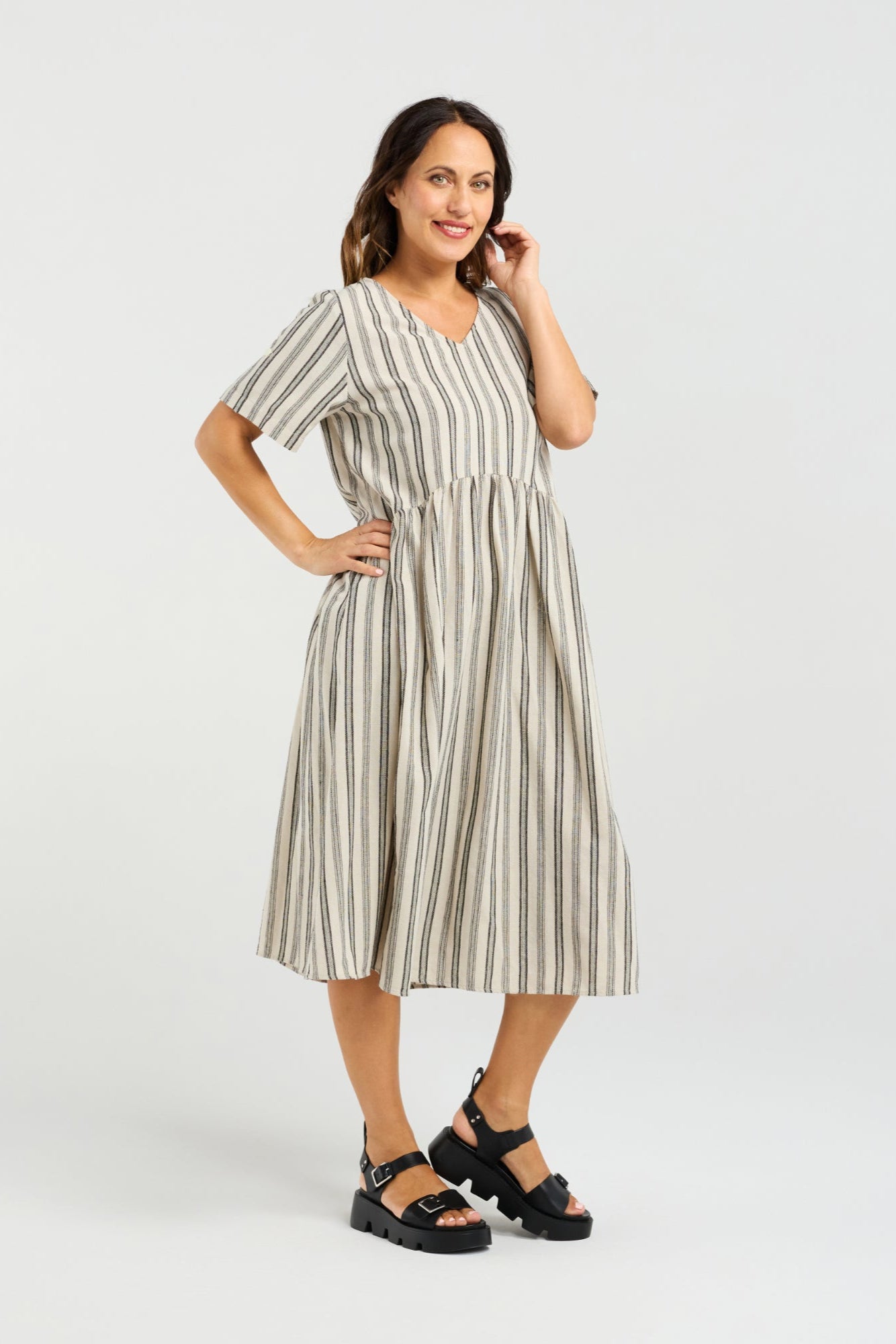 SEDUCE LEONA DRESS - IVORY WHITE - THE VOGUE STORE