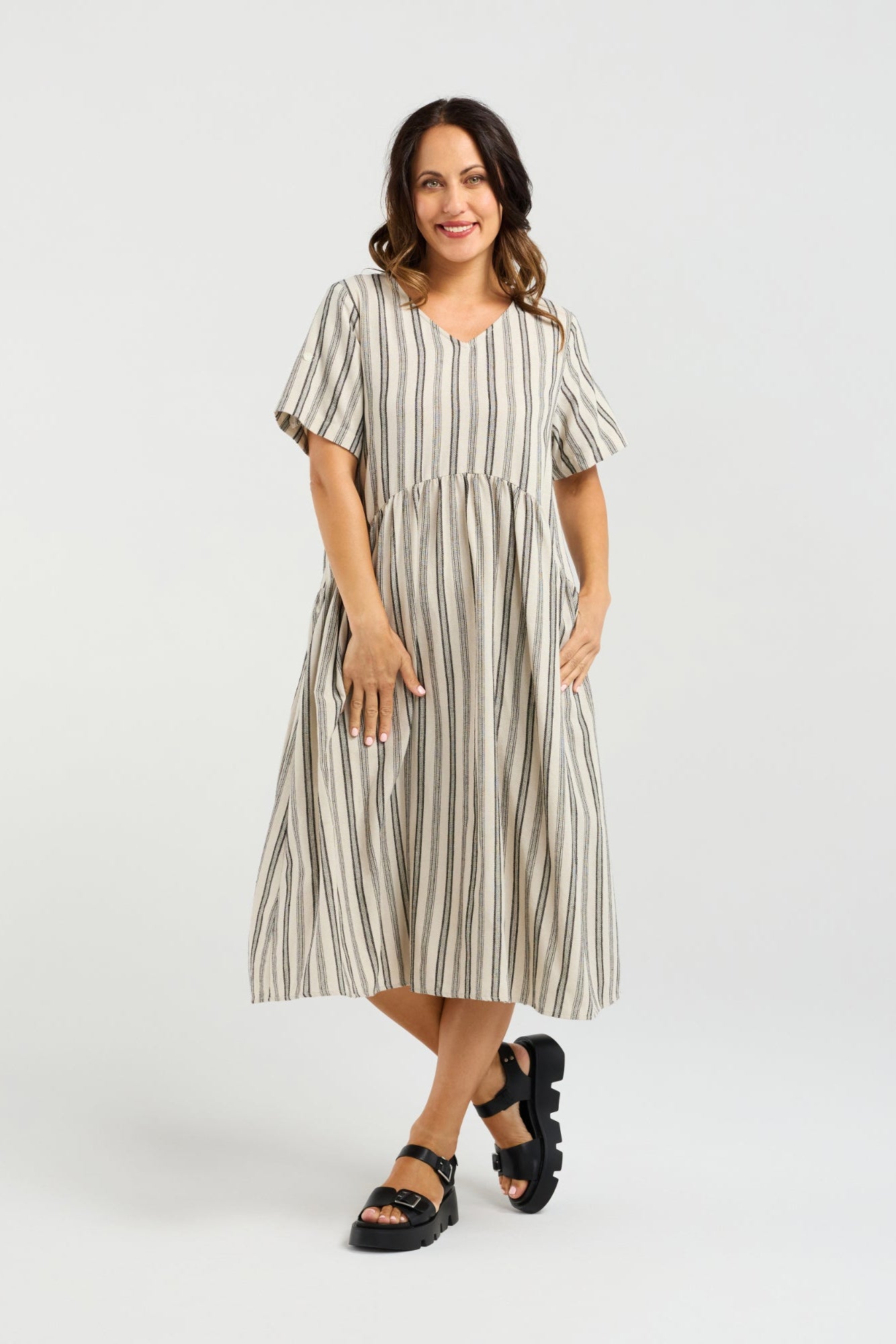 SEDUCE LEONA DRESS - IVORY WHITE - THE VOGUE STORE