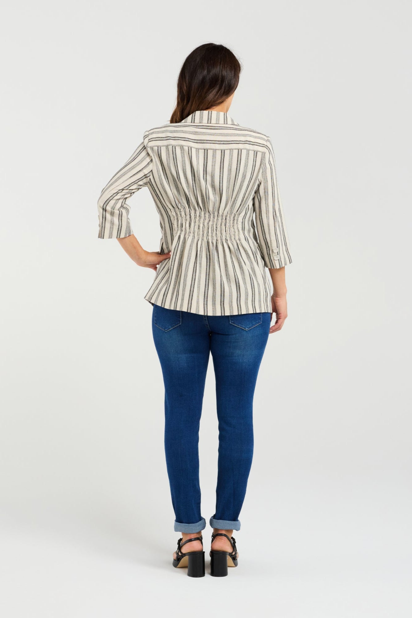 SEDUCE JOCELYN BLAZER - IVORY WEAVE - THE VOGUE STORE