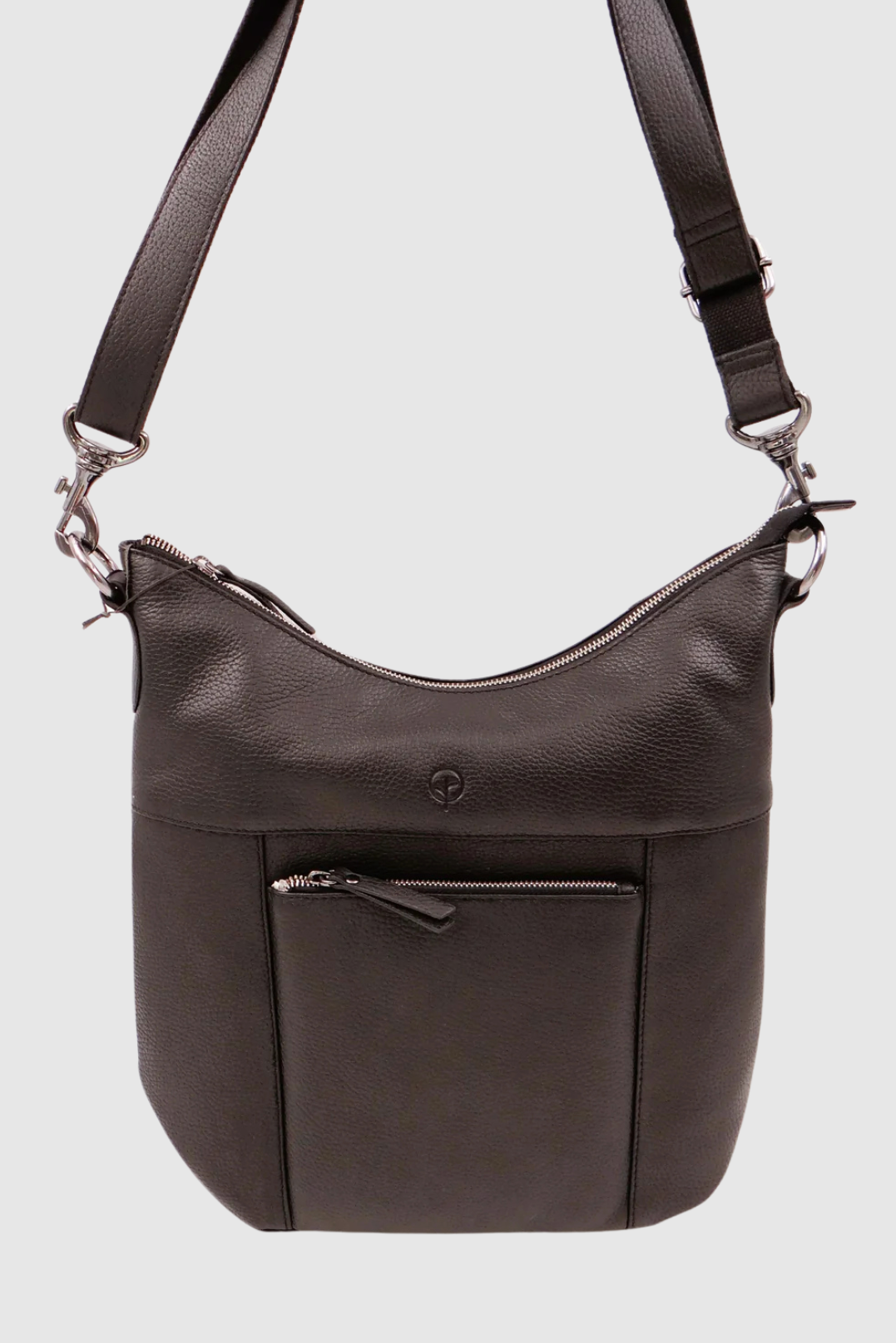 SECOND NATURE LARGE CROSS BODY BAG - BLACK - THE VOGUE STORE