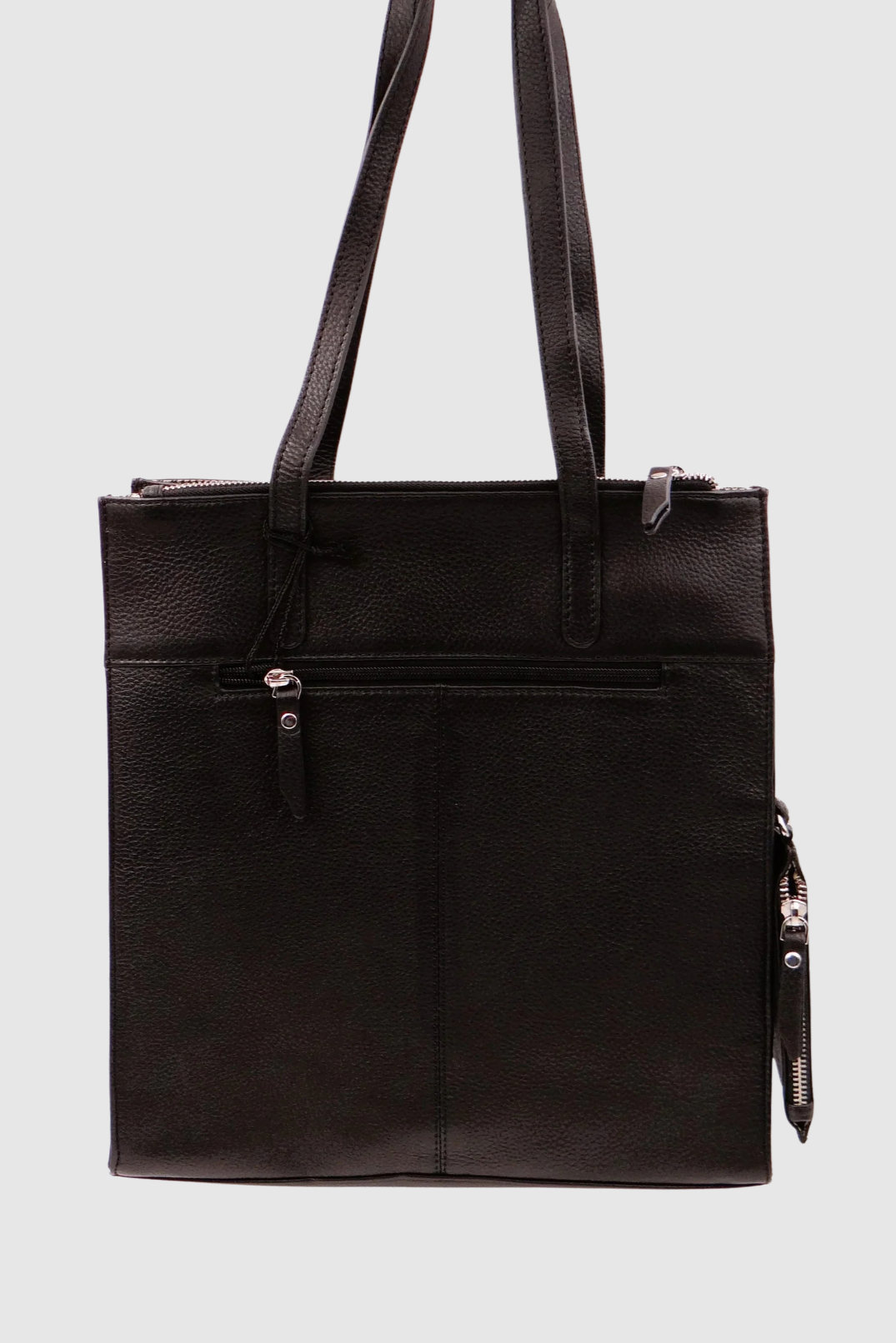 SECOND NATURE LARGE SHOULDER TOTE BAG - BLACK - THE VOGUE STORE