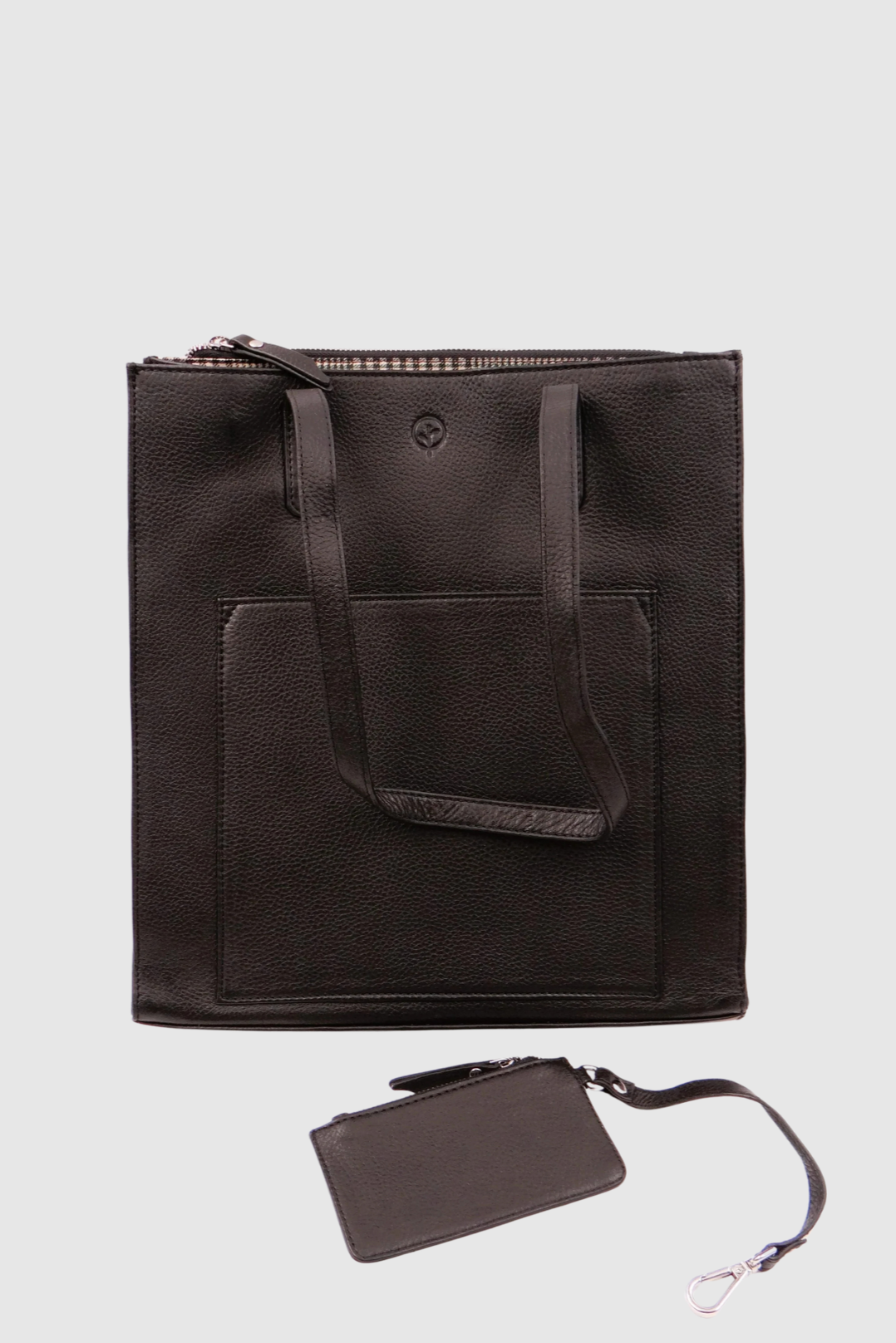 SECOND NATURE LARGE SHOULDER TOTE BAG - BLACK - THE VOGUE STORE