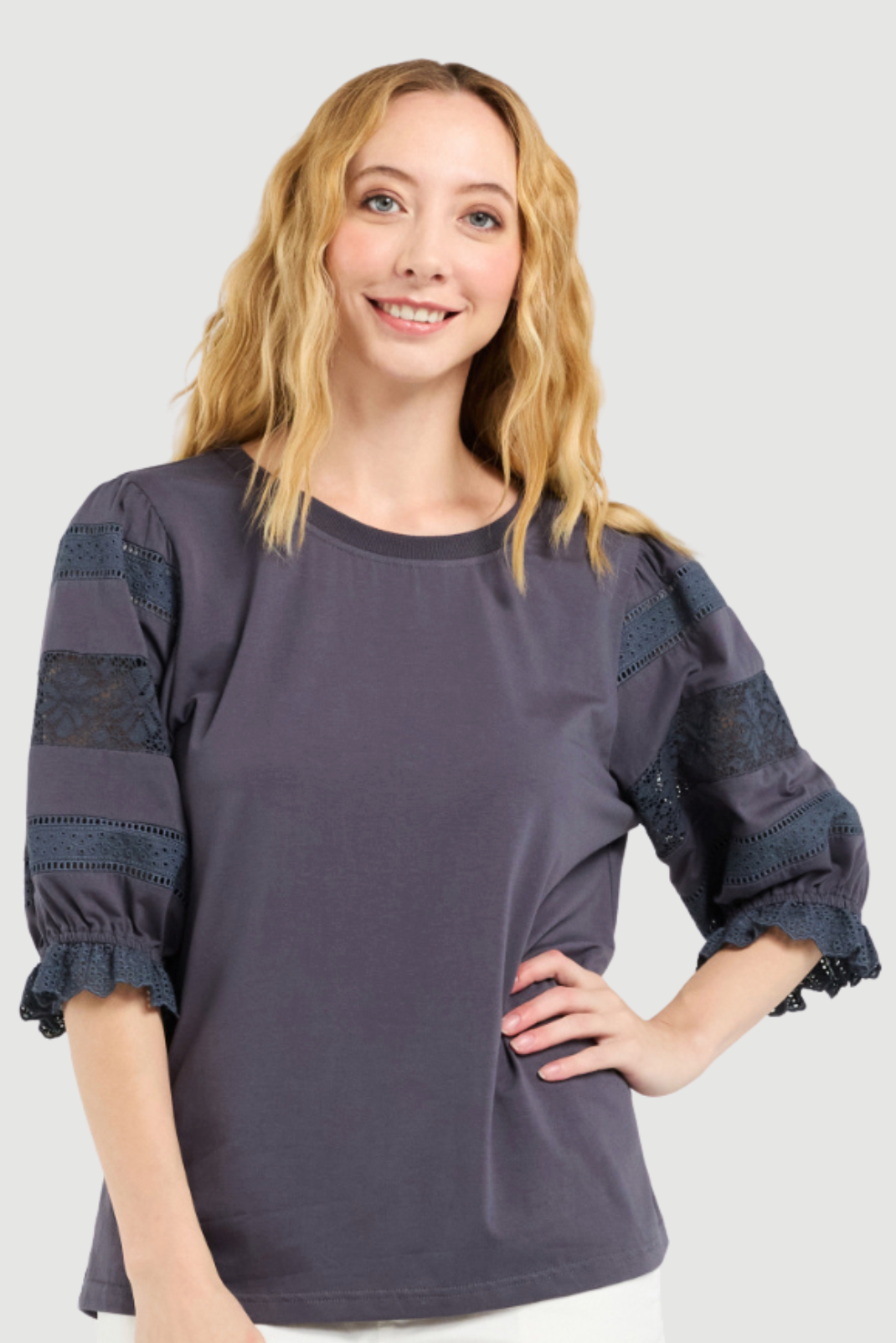 SEDUCE AMBER TOP - GREY