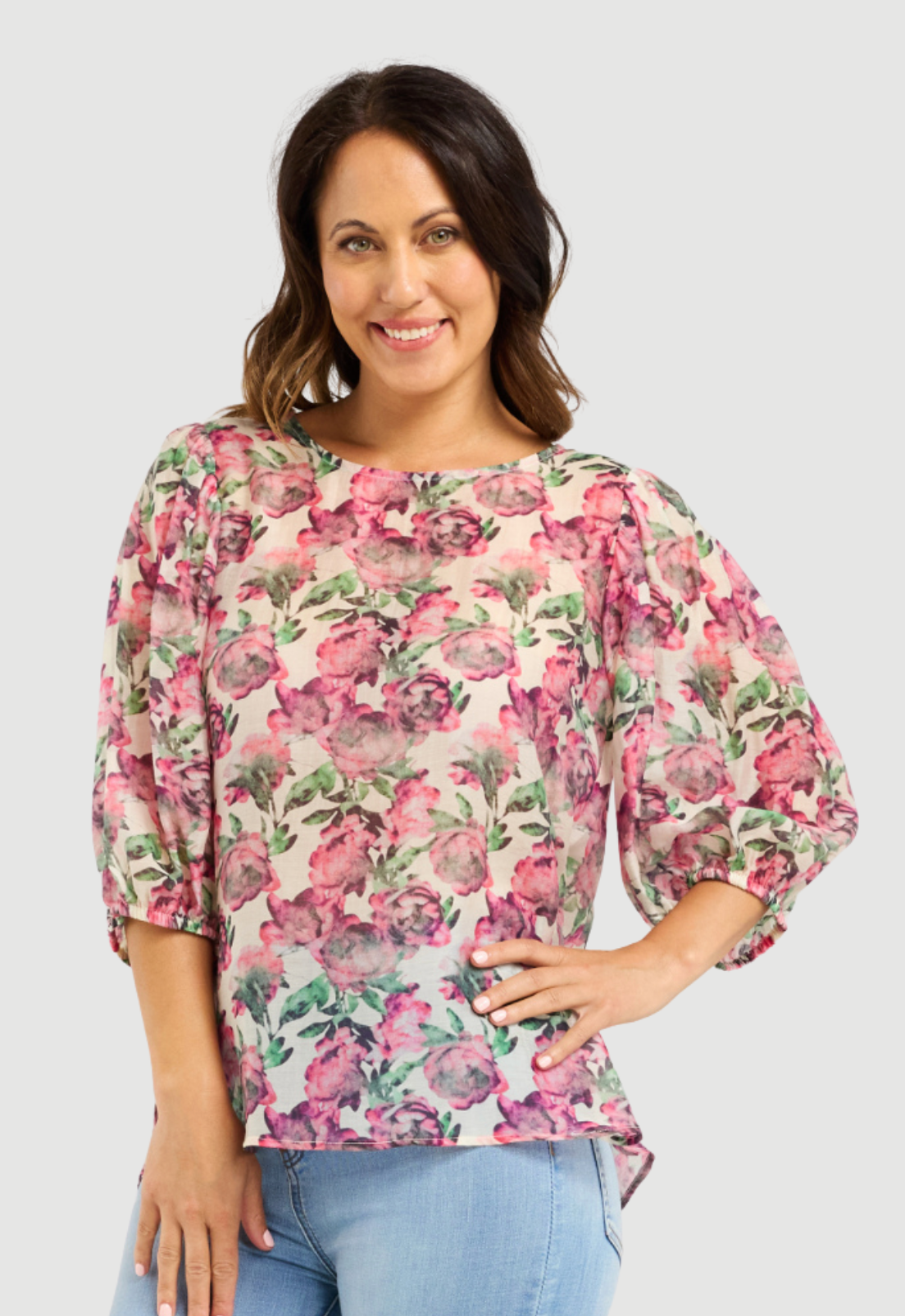 SEDUCE ARIEL TOP - ROSE GARDEN - THE VOGUE STORE
