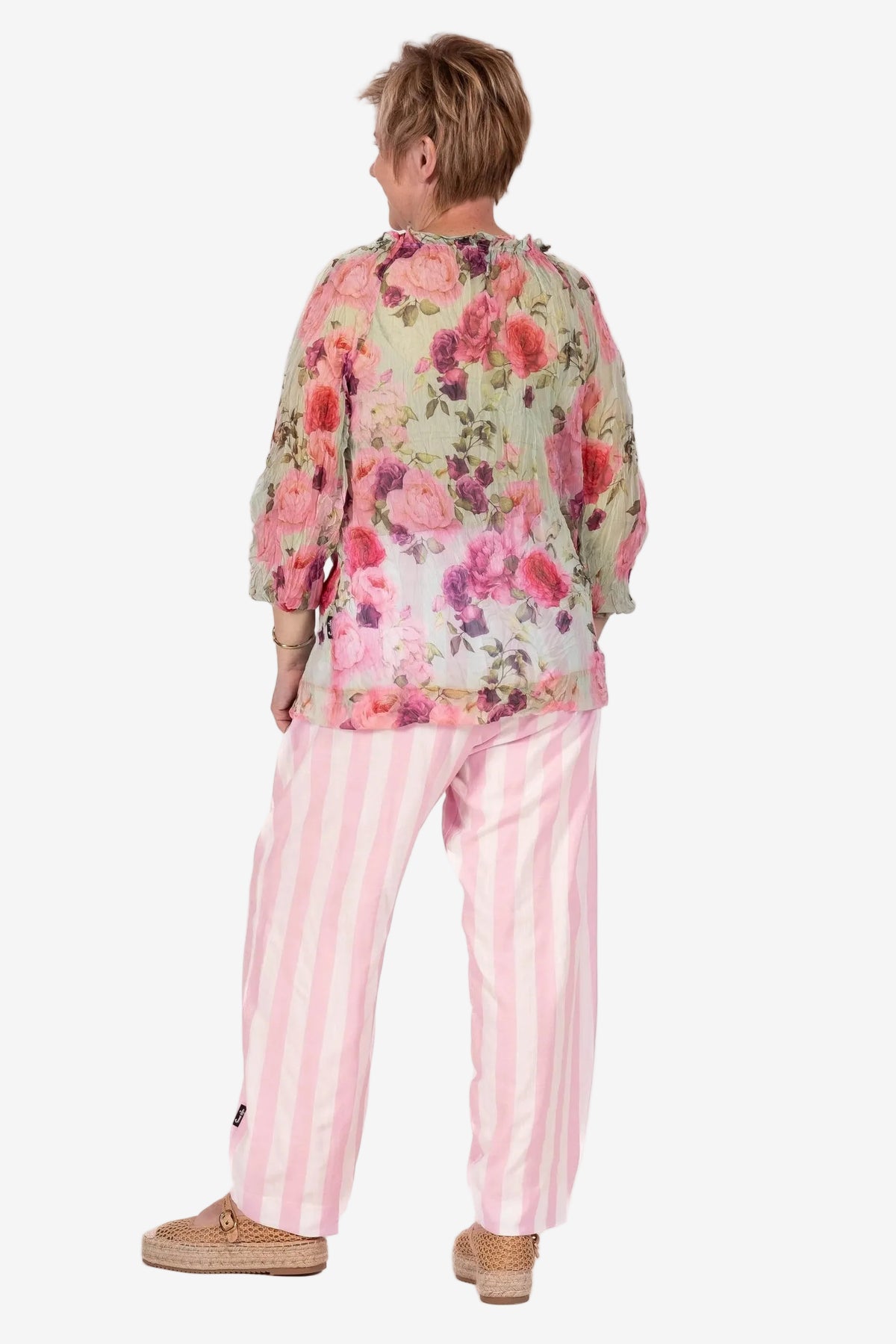 JELLICOE ARABELLA TOP WATERCOLOUR ROSE - THE VOGUE STORE