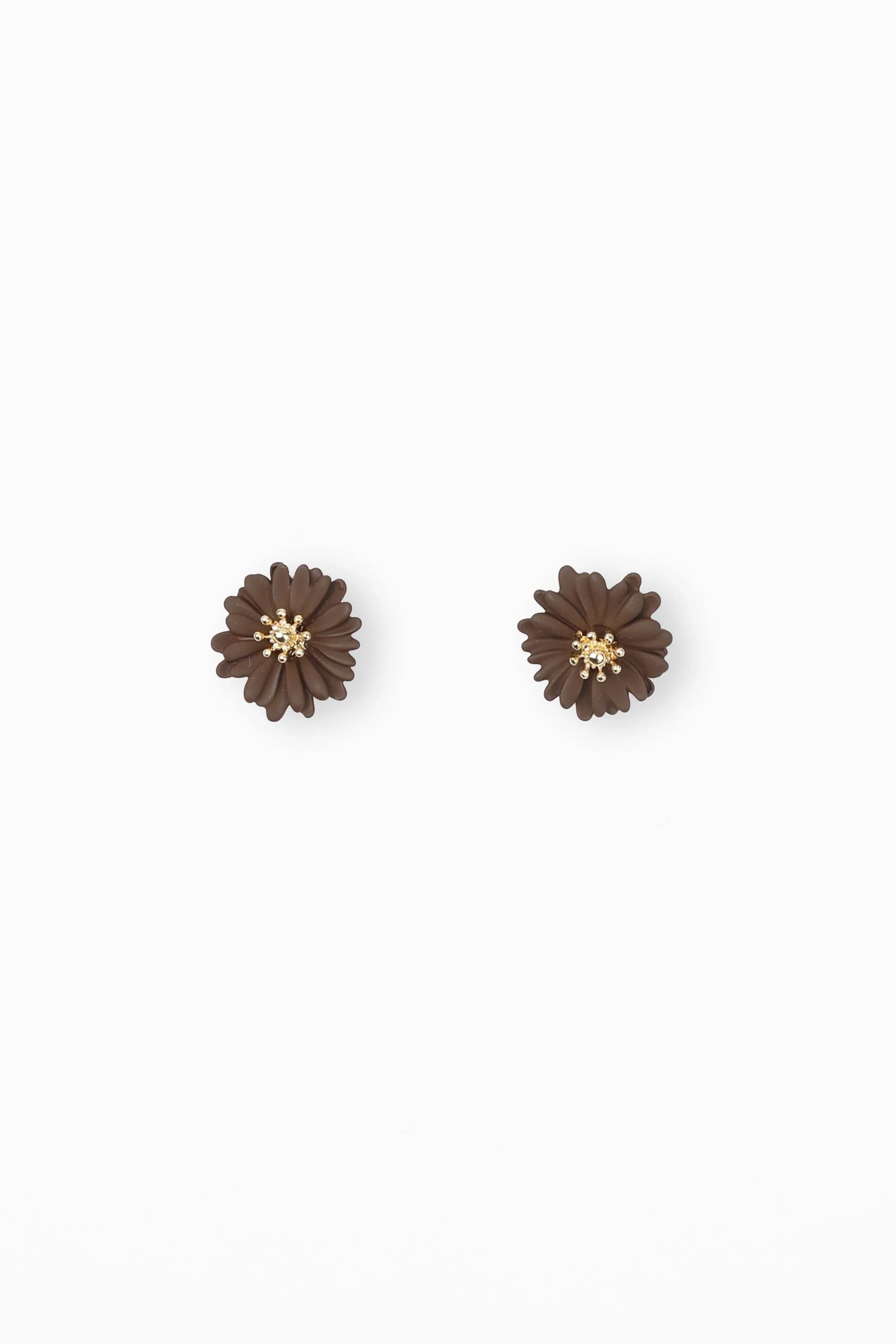 STELLA + GEMMA EARRING - BROWN MINI DAISY - THE VOGUE STORE