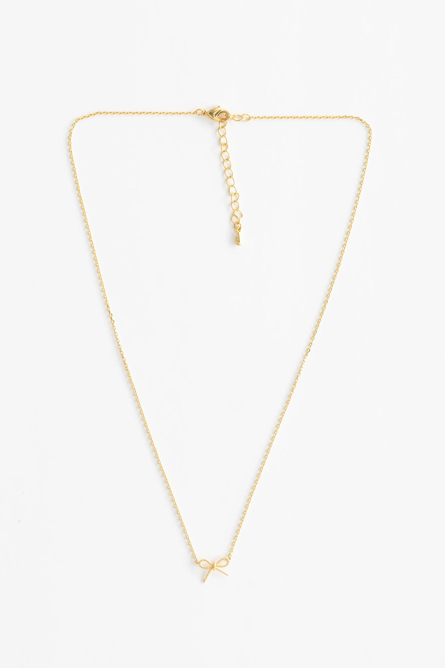 STELLA + GEMMA NECKLACE - GOLD ROPE BOW - THE VOGUE STORE