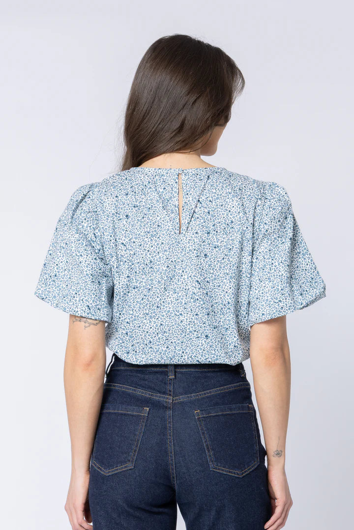 SEEKING LOLA KNOWING TOP - SAPPHIRE - THE VOGUE STORE