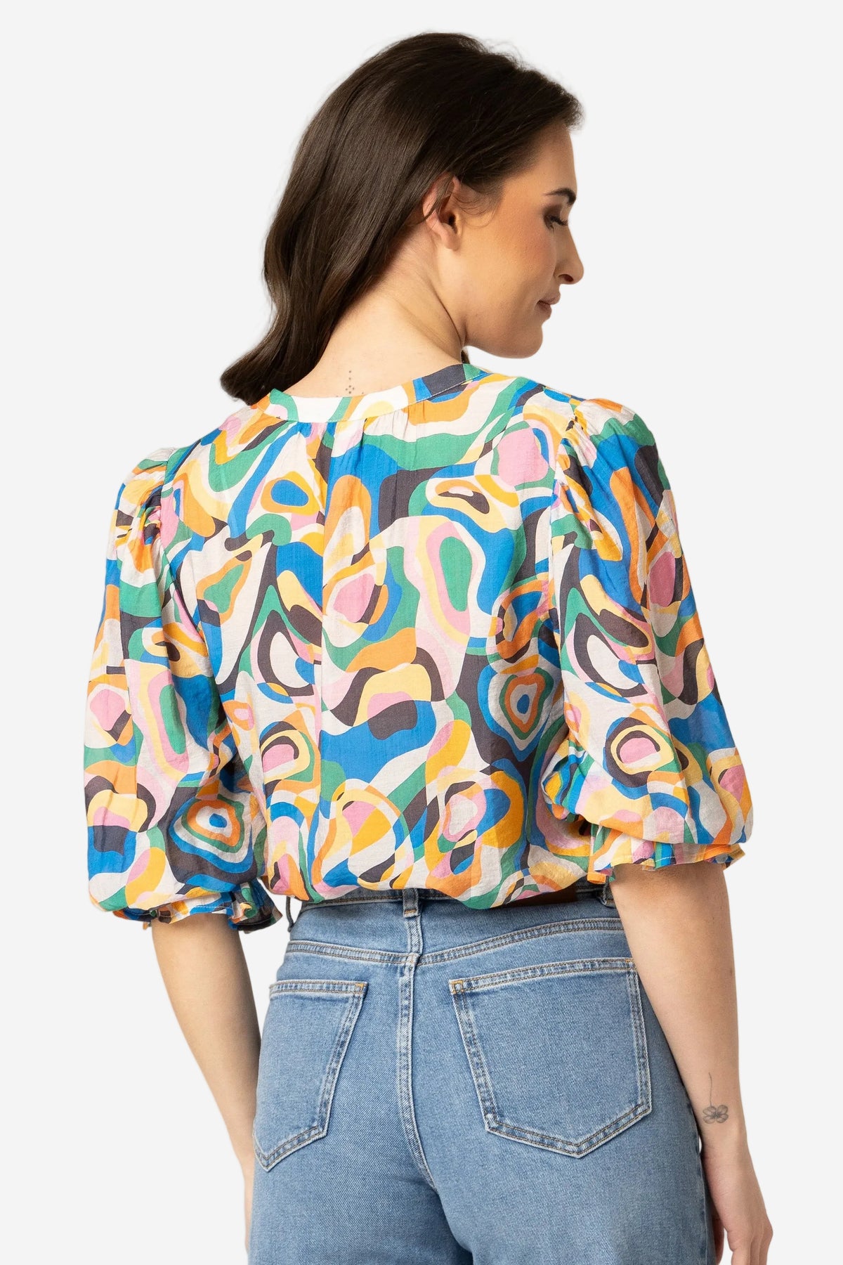 SEEKING LOLA GRACEFUL TOP - MULTI GLOW - THE VOGUE STORE