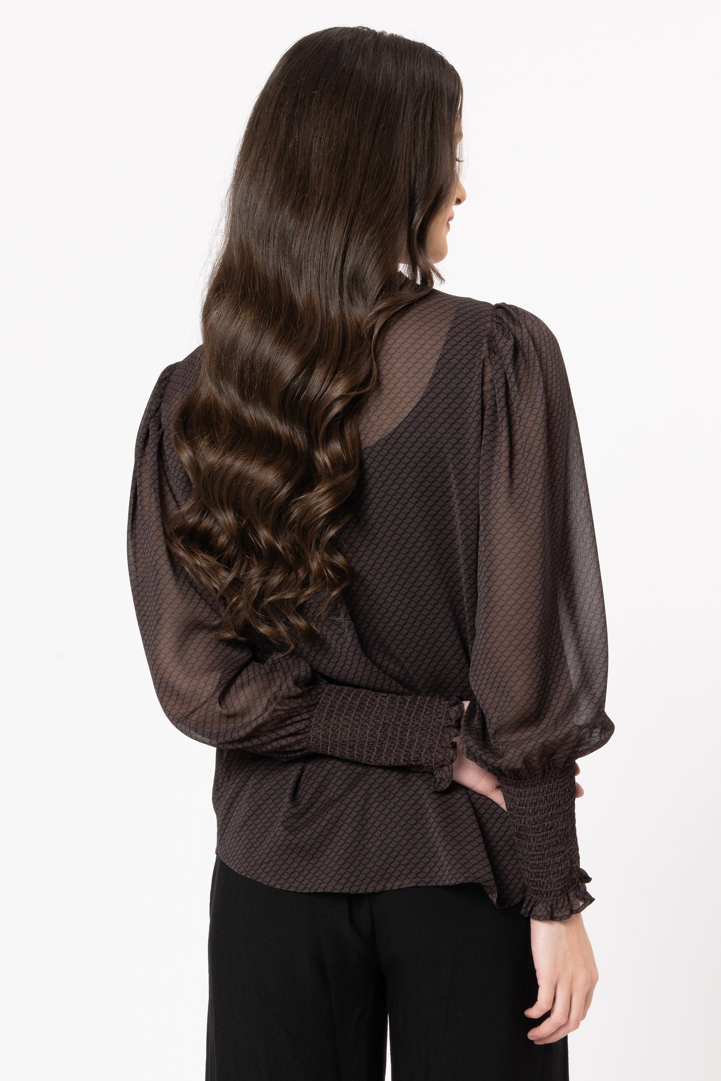 SEEKING LOLA BYRON BLOUSE - MOCHA LACE - THE VOGUE STORE