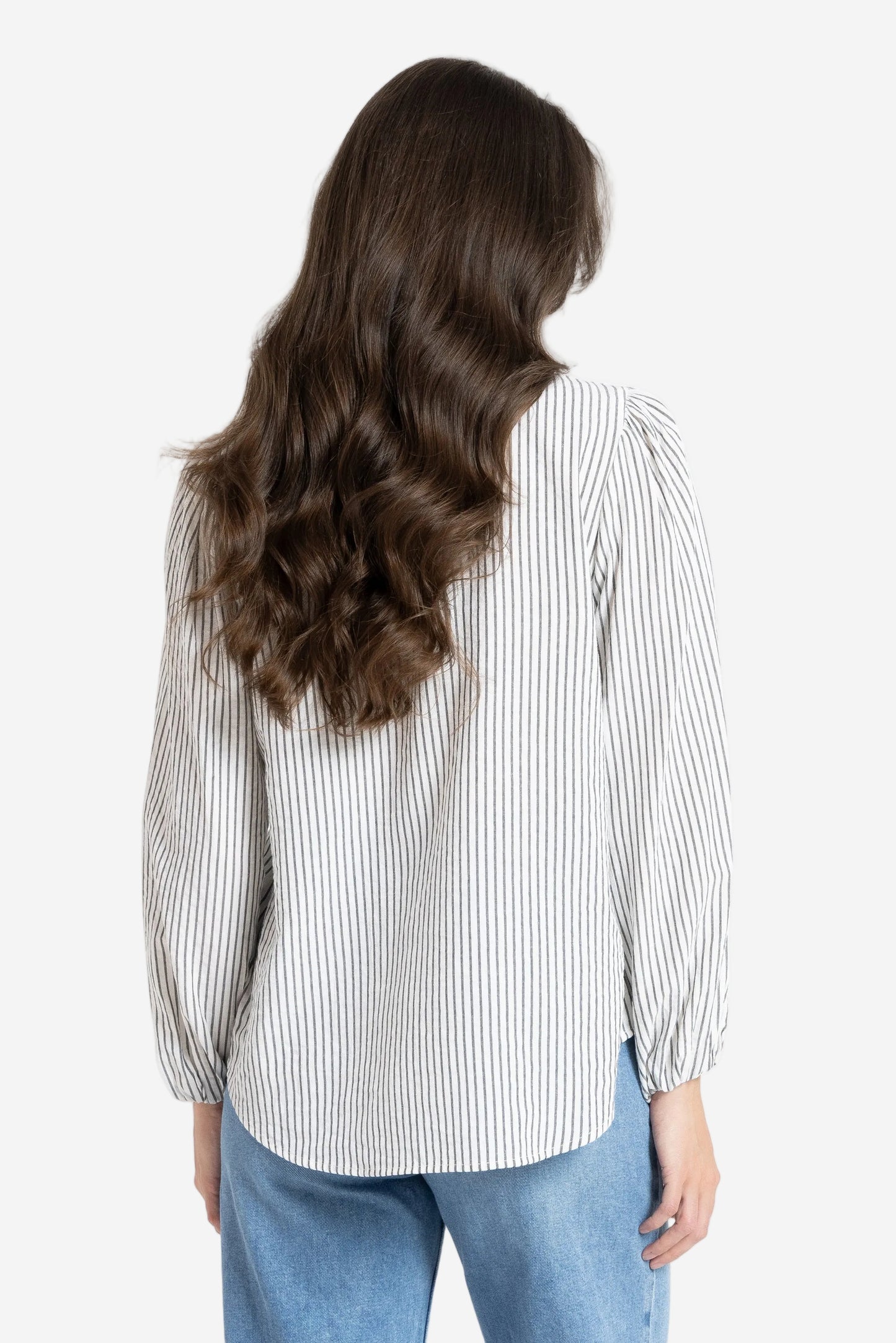 SEEKING LOLA BRILLIANCE BLOUSE - STRIPE - THE VOGUE STORE