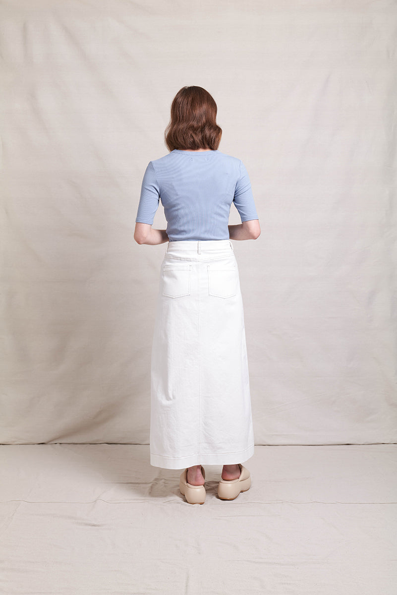 NERIS PUMP IT UP SKIRT - RICE - THE VOGUE STORE