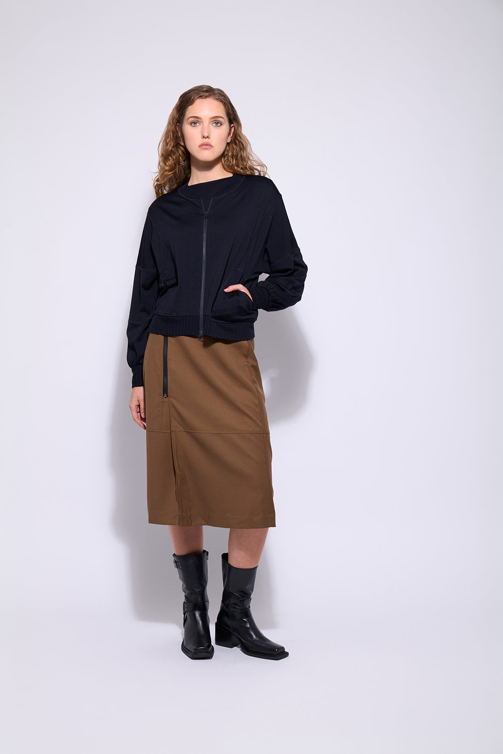 NERIS FLIGHT PLAN MERINO - BLUE MOON - THE VOGUE STORE