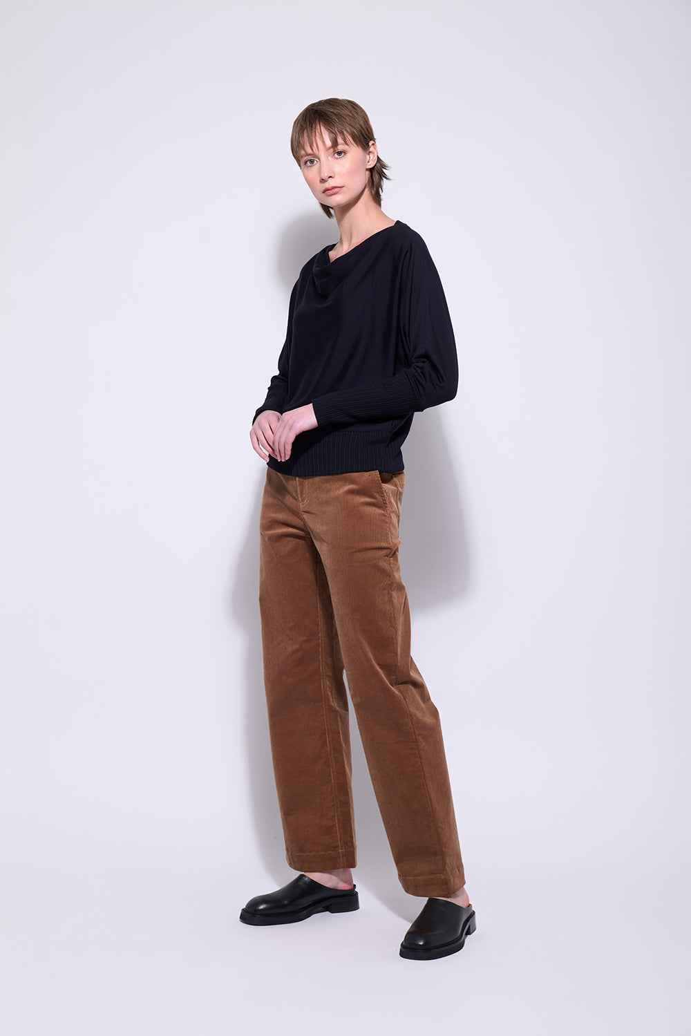 NERIS THE DOLMAN MERINO - BLUE MOON - THE VOGUE STORE