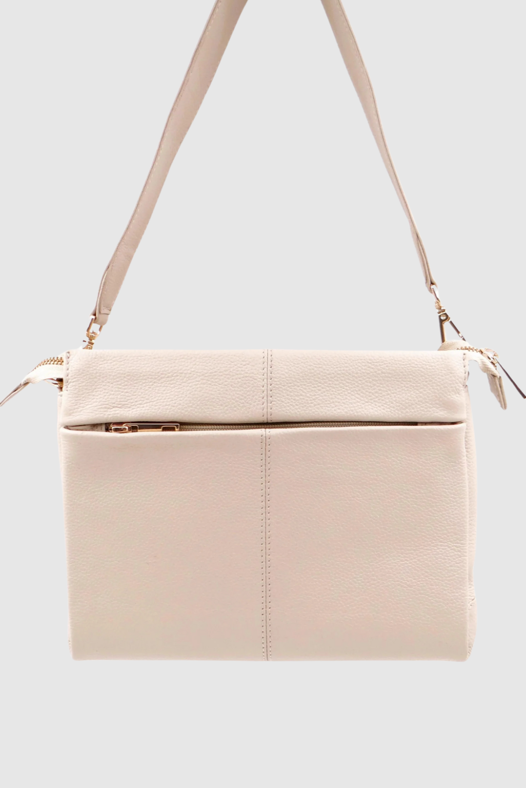 SECOND NATURE MEDIUM CROSS BODY BAG WITH SHOULDER STRAP - WILD OAT - THE VOGUE STORE