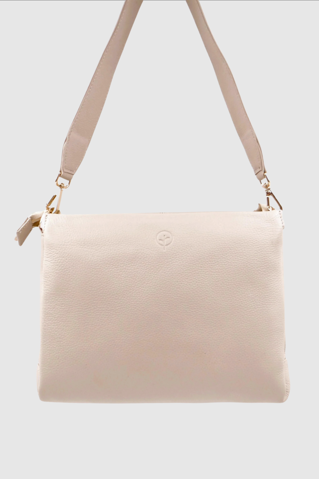SECOND NATURE MEDIUM CROSS BODY BAG WITH SHOULDER STRAP - WILD OAT - THE VOGUE STORE