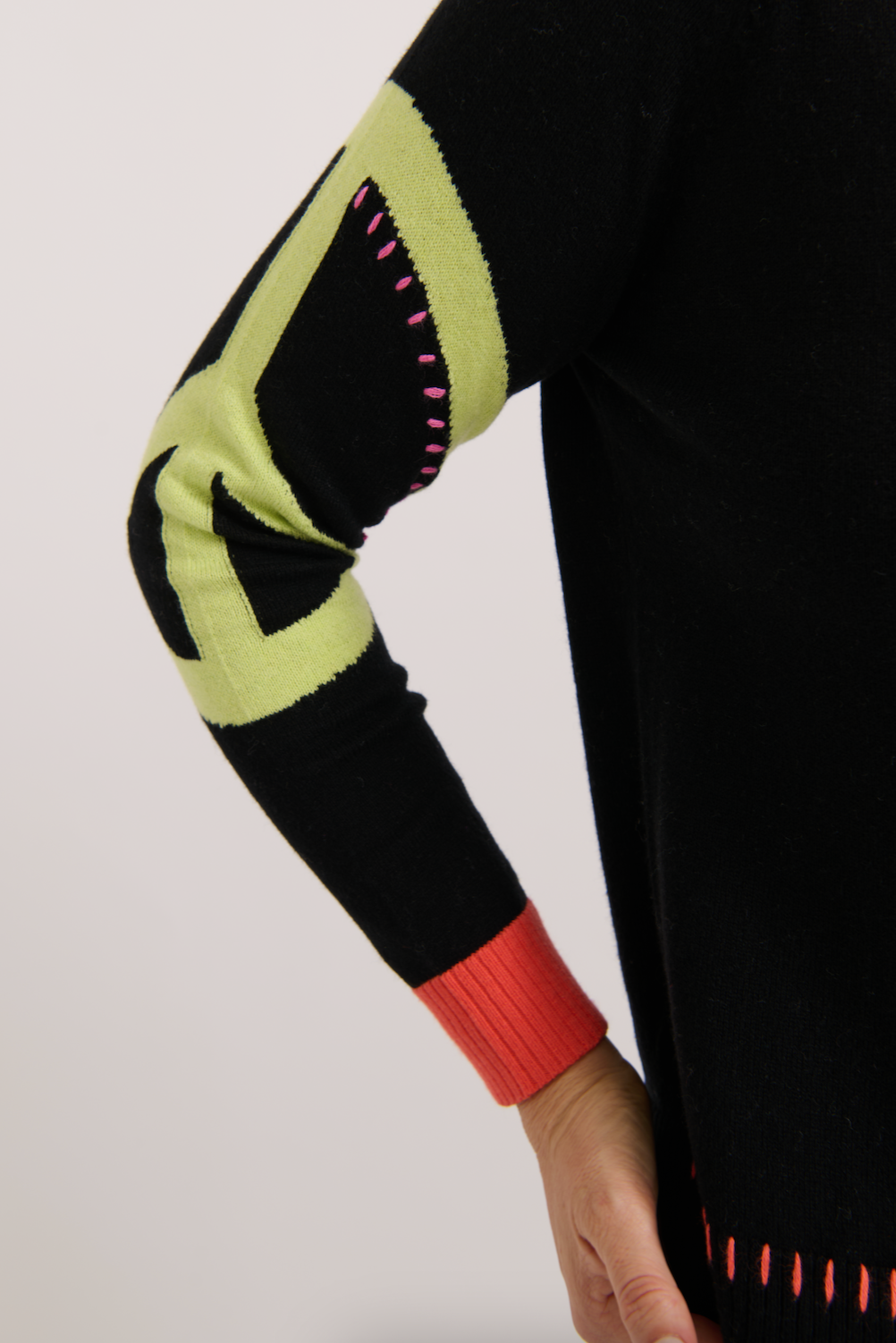 Z&P PEACE PLEASE CARDI - BLACK - THE VOGUE STORE