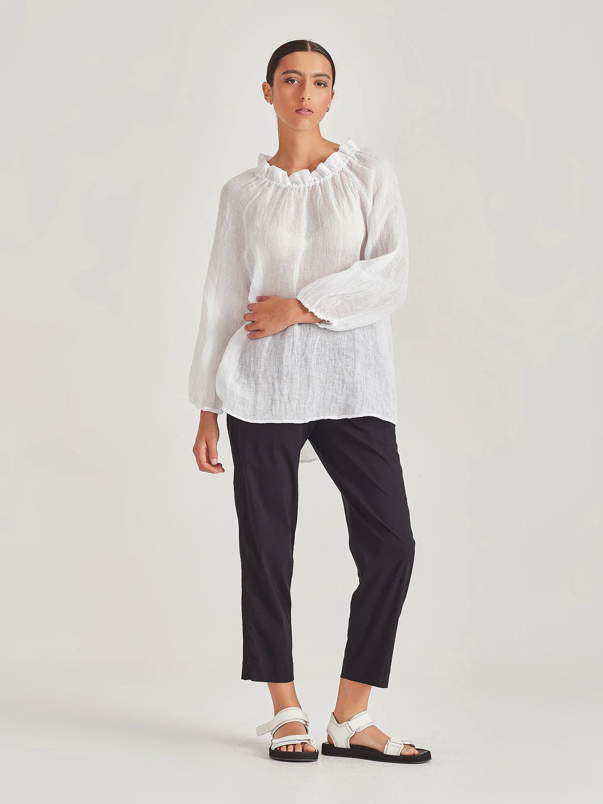 SILLS STANLEY PANT - NAVY - THE VOGUE STORE