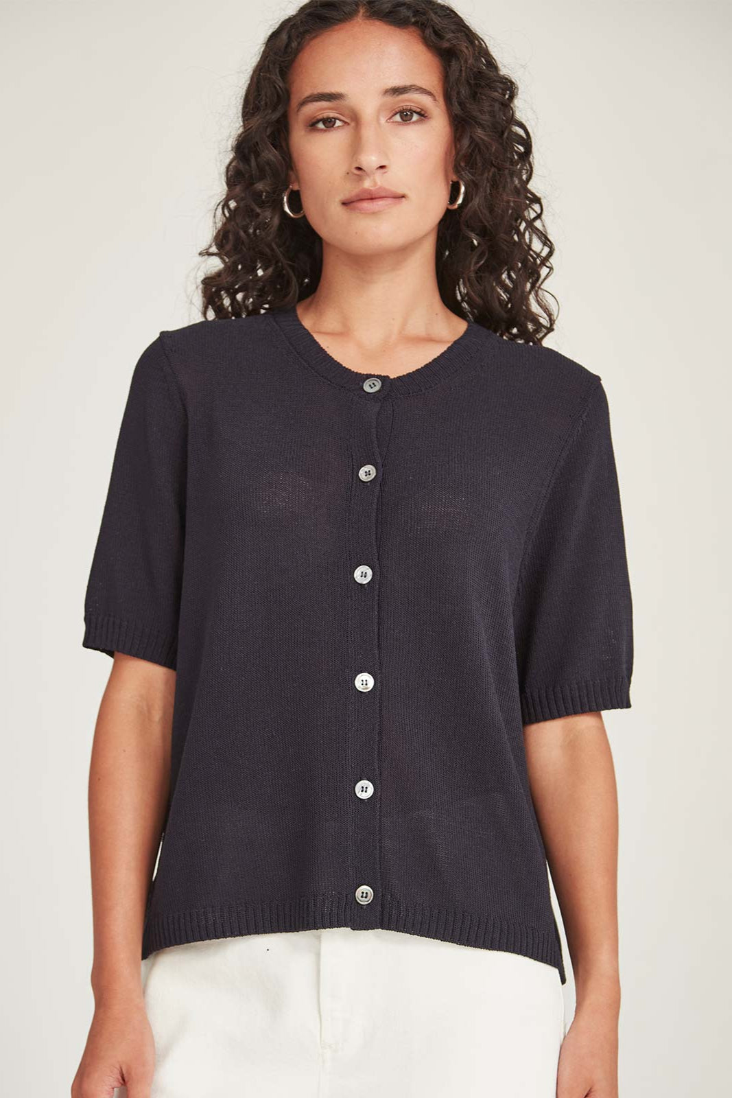 SILLS OTTO CARDIGAN - FRENCH NAVY - THE VOGUE STORE