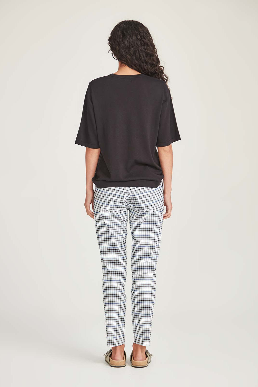 SILLS JAYDEN KNIT TEE - BLACK - THE VOGUE STORE