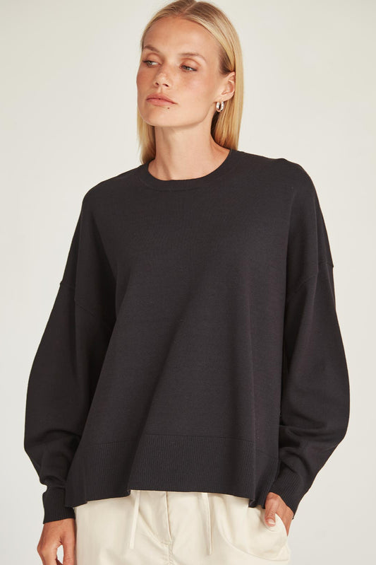 SILLS CHARLI SWEATER - BLACK - THE VOGUE STORE