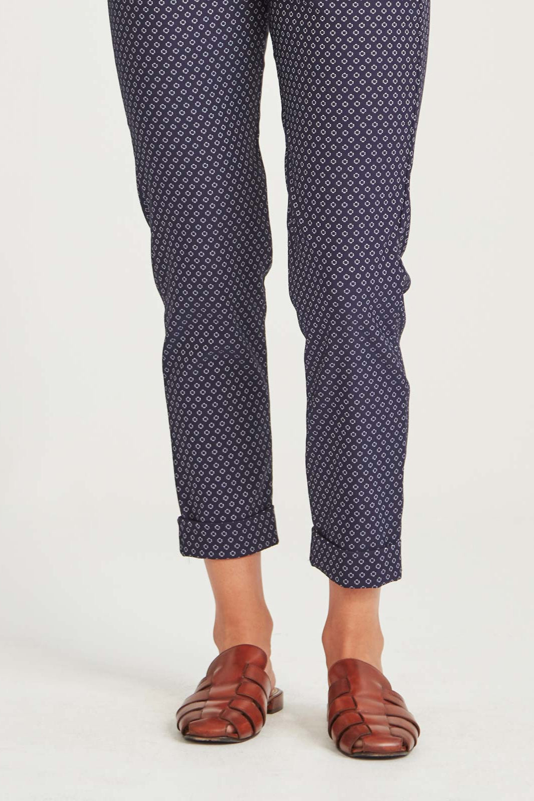 SILLS RENATA SPOT HEPBURN PANT - NAVY SPOT - THE VOGUE STORE