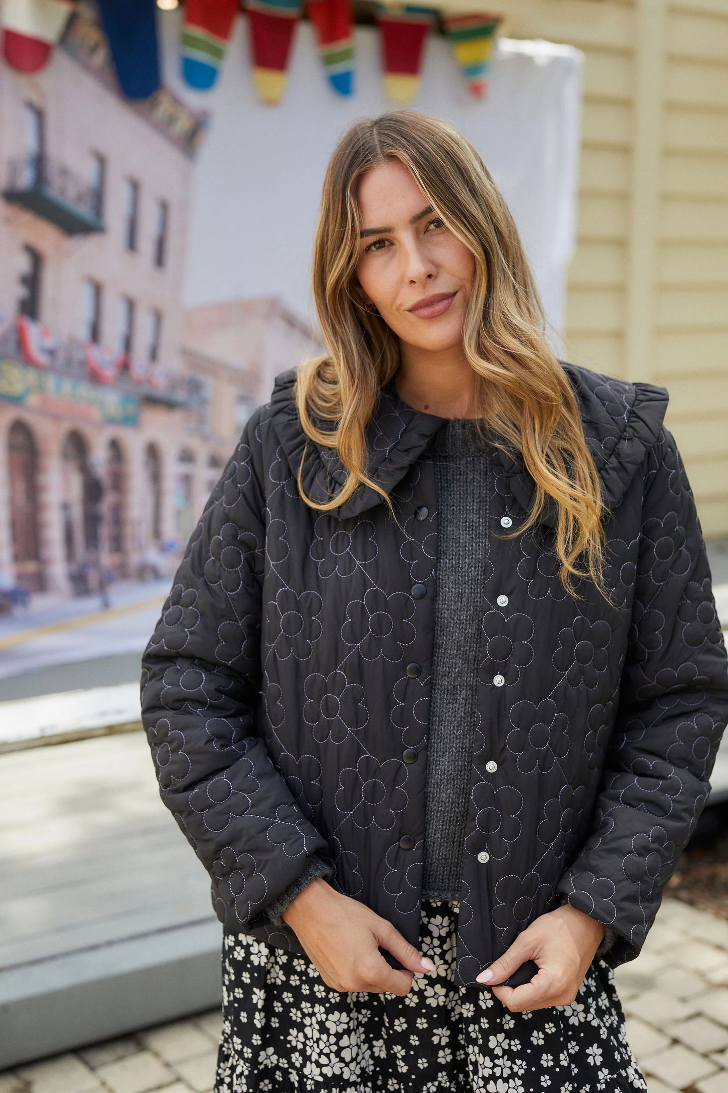 THING THING REMARK JACKET - NIGHT BLOOM - THER VOGUE STORE