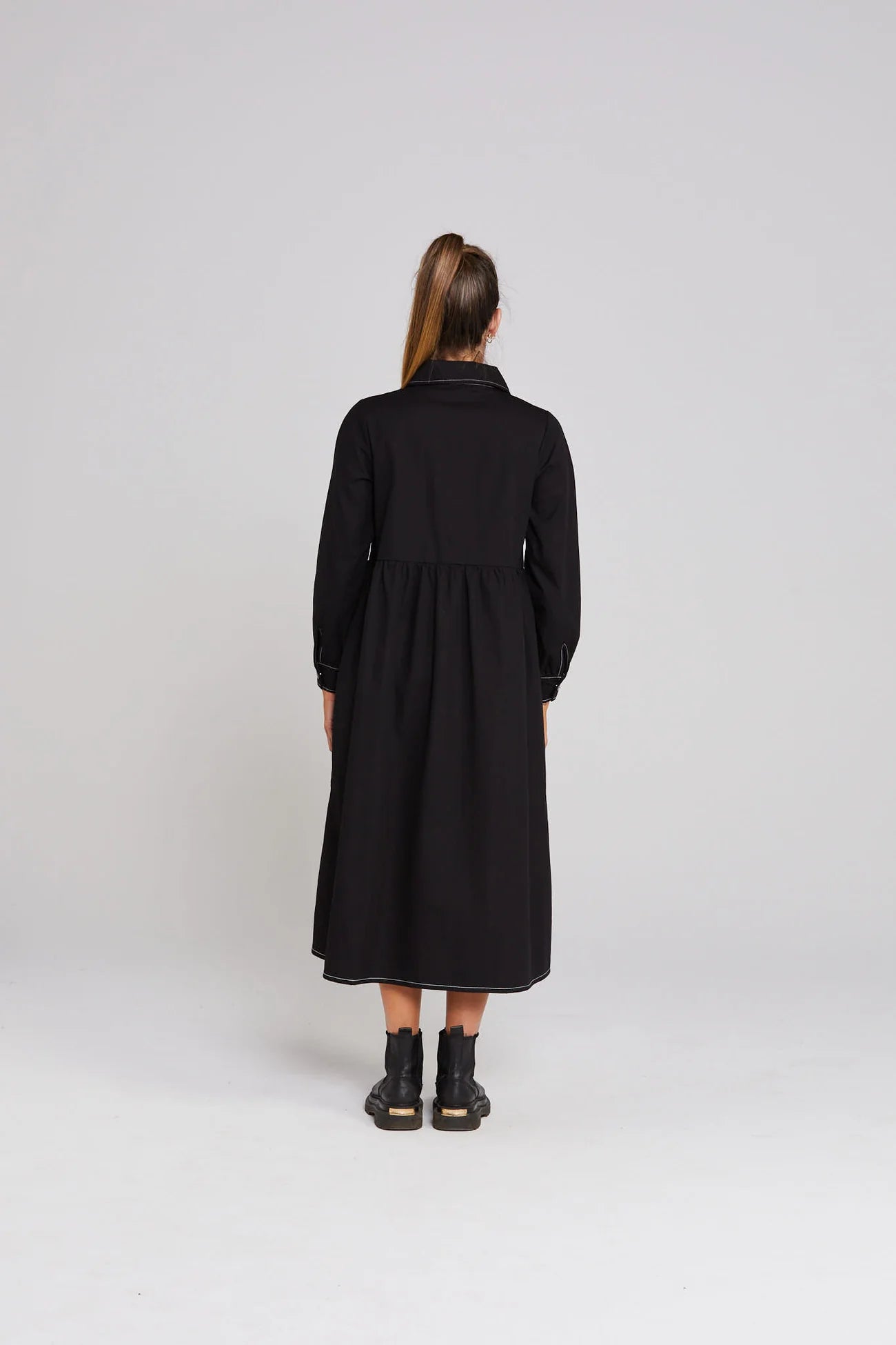 THING THING DELPHI DRESS - BLACK - THE VOGUE STORE