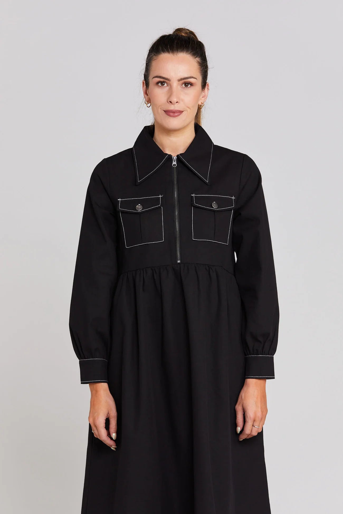 THING THING DELPHI DRESS - BLACK - THE VOGUE STORE