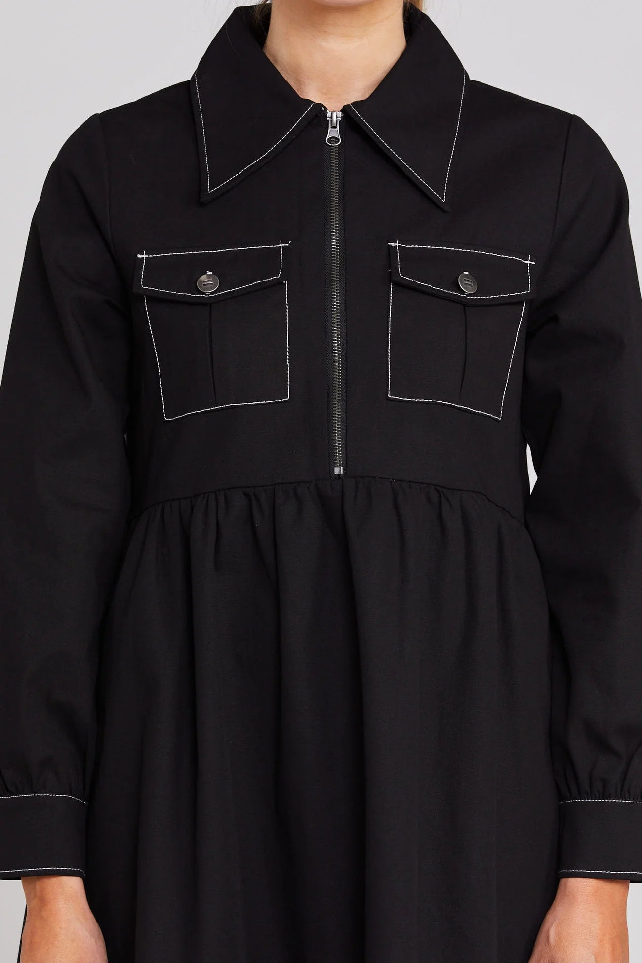 THING THING DELPHI DRESS - BLACK - THE VOGUE STORE