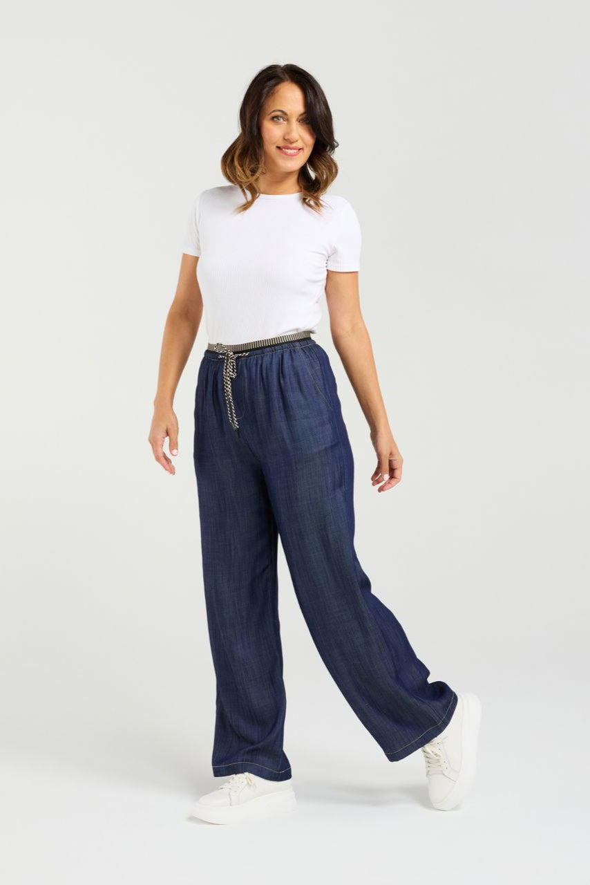 SEDUCE GIA PANT - DARK BLUE - THE VOGUE STORE