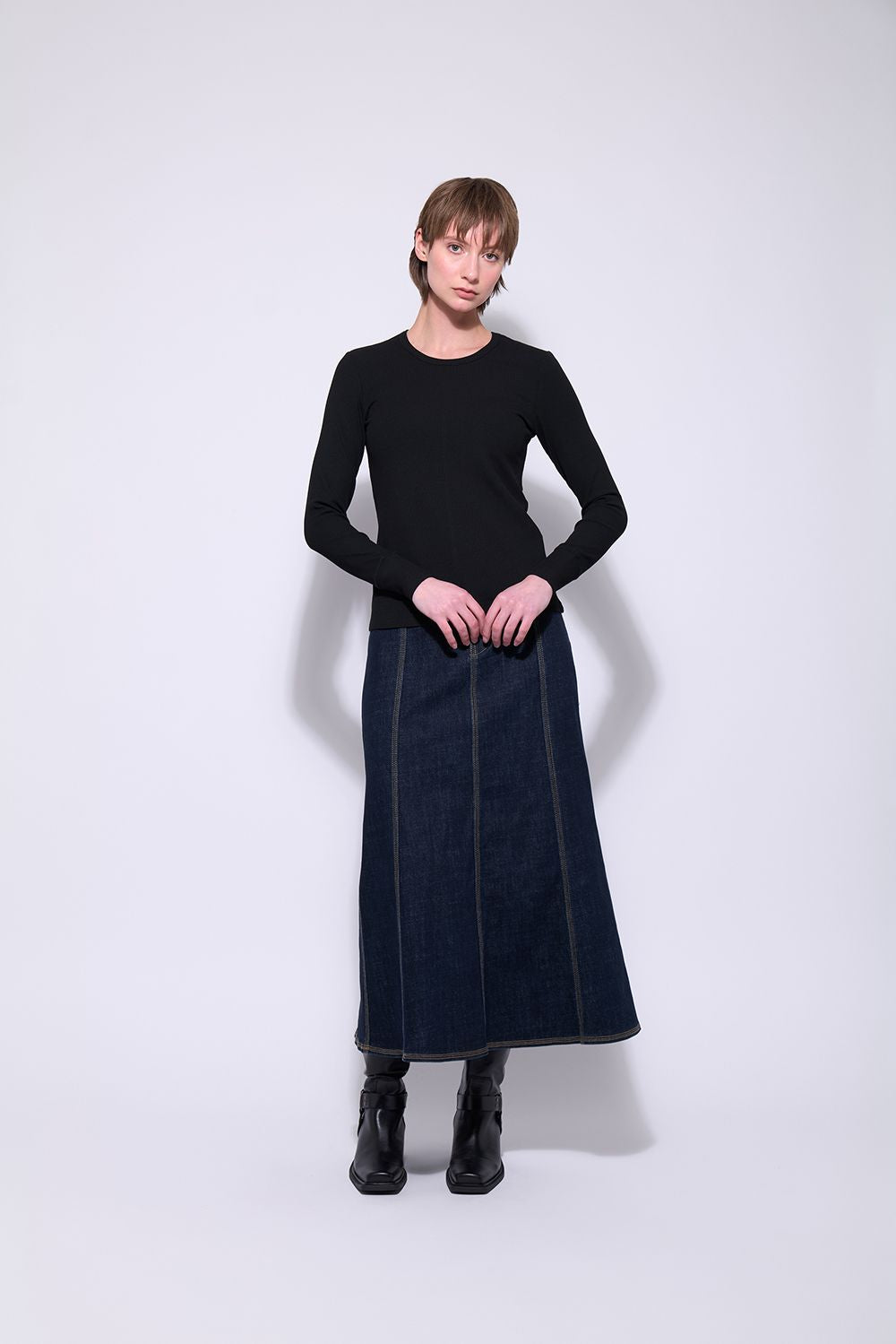 NERIS NOAH TOP - BLACK - THE VOGUE STORE