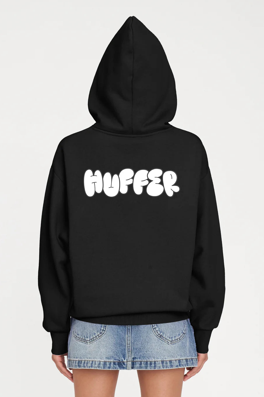 HUFFER WEEKEND HOOD/PUFFY - BLACK - THE VOGUE STORE
