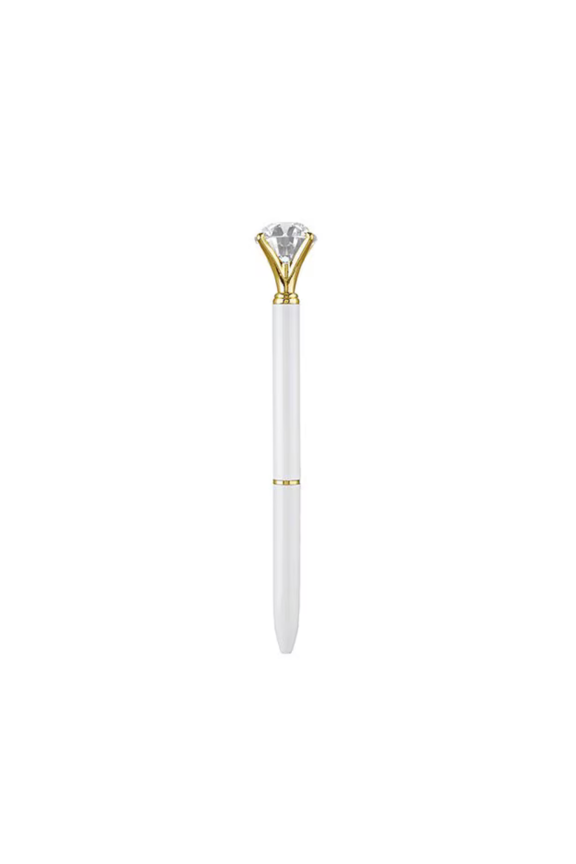 ARTISANAL GEM PEN - WHITE - THE VOGUE STORE