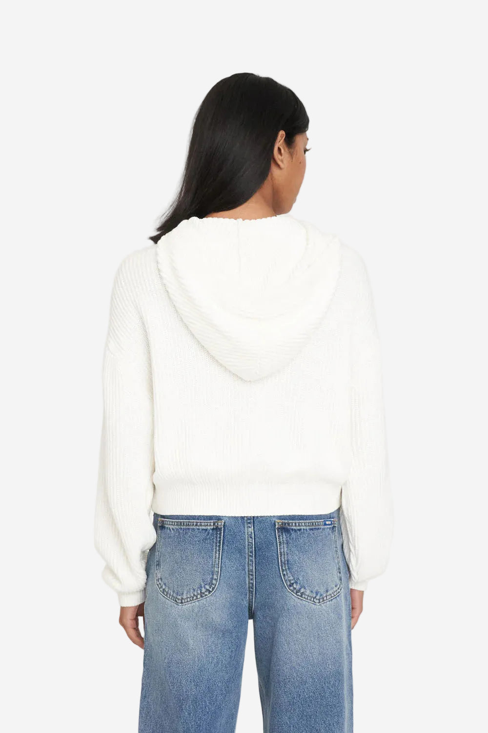 HUFFER SIGNATURE KNIT HOOD - CHALK - THE VOGUE STORE