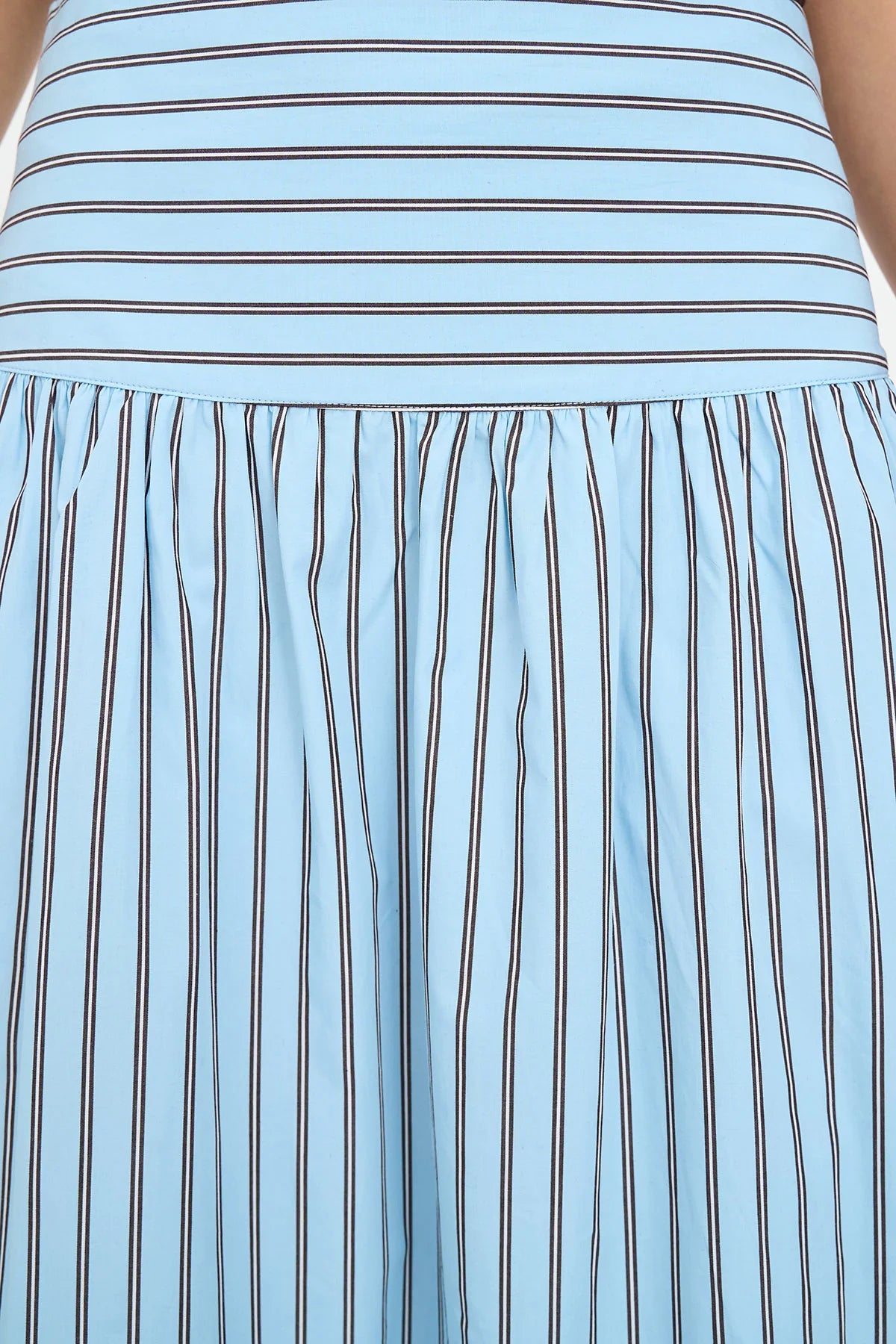 HUFFER STRIPE ASHTON SKIRT - BAY BLUE - THE VOGUE STORE