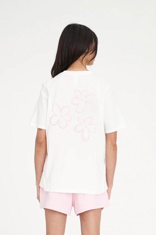HUFFER CLASSIC TEE 170/DAISY CHAIN - CHALK - THE VOGUE STORE