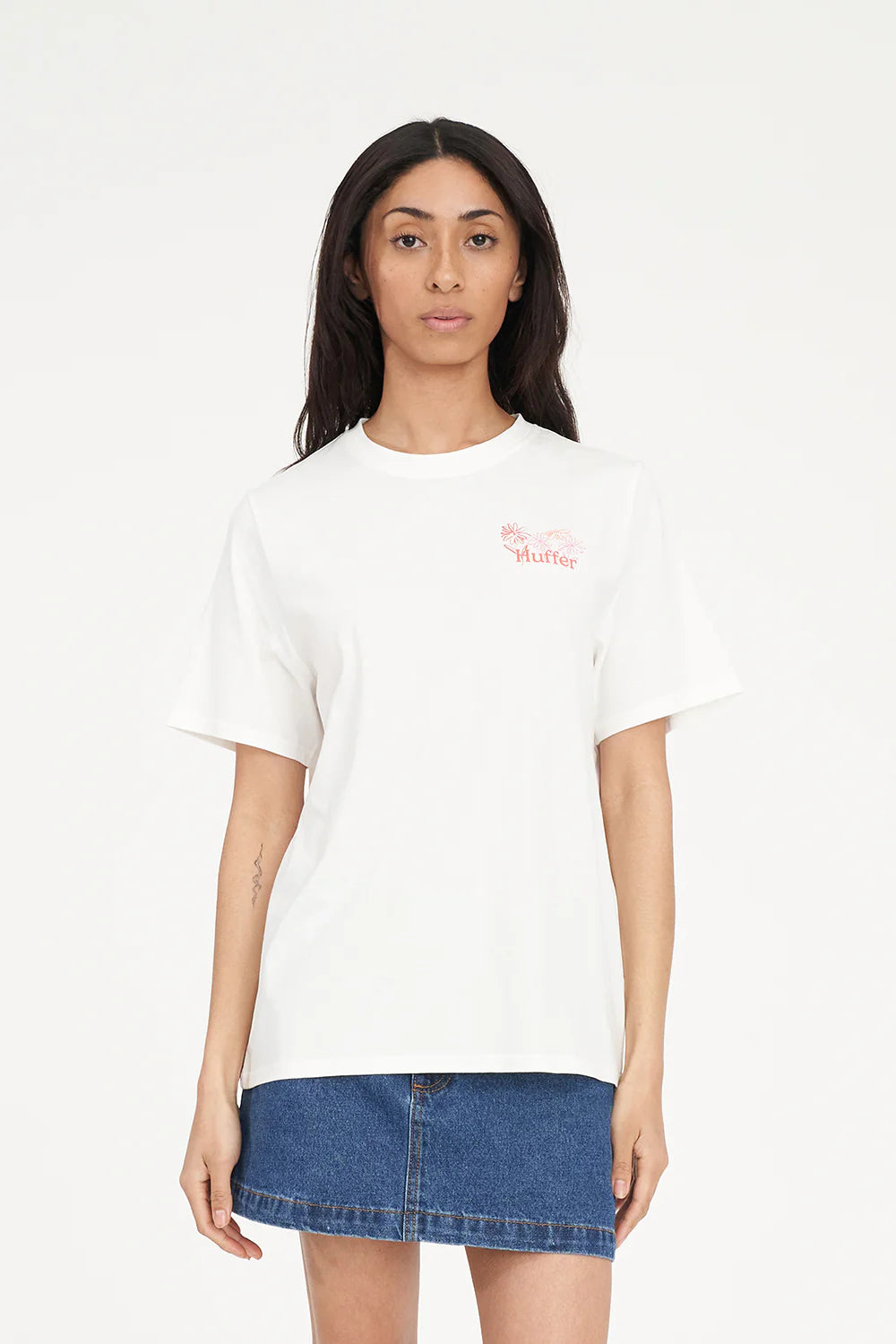 HUFFER CLASSIC TEE 170/MASTERPIECE - CHALK - THE VOGUE STORE